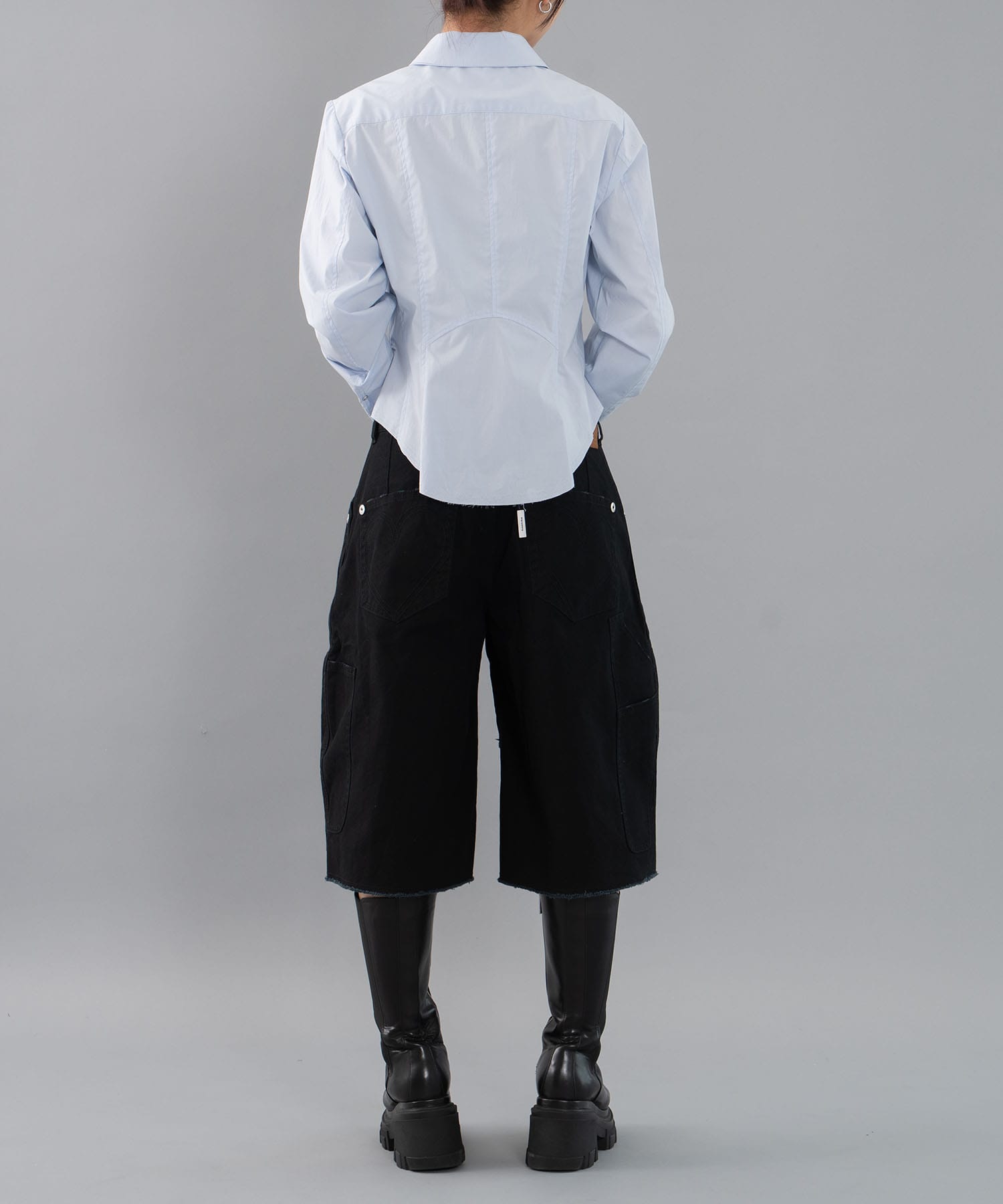 fitted zip up shirt CONZ