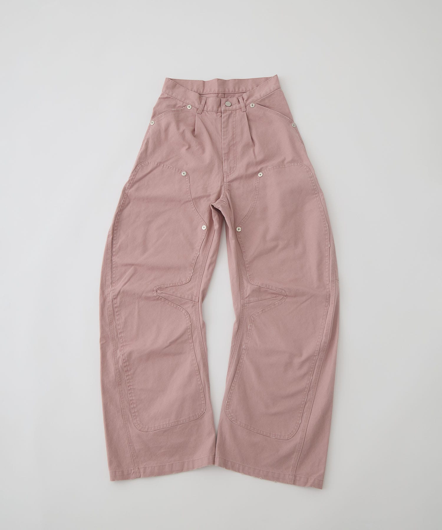 duck double knee curved leg pants CONZ