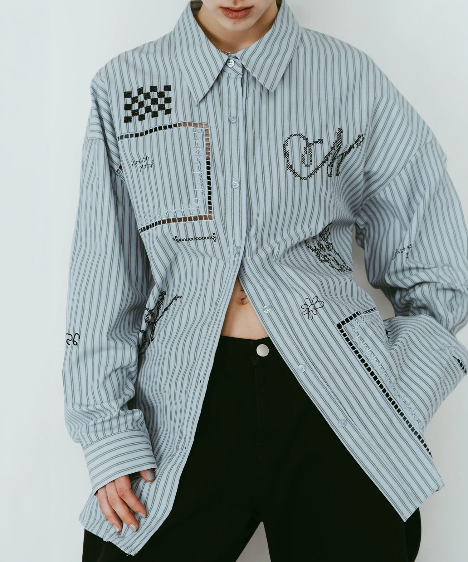 embroidered shirt(unisex) 