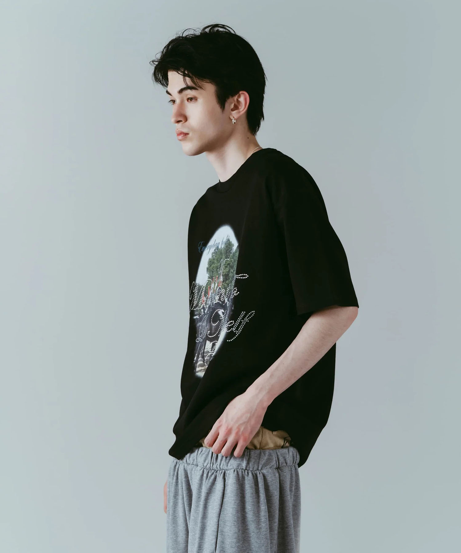 rhinestone graphic tee(unisex) Knuth Marf