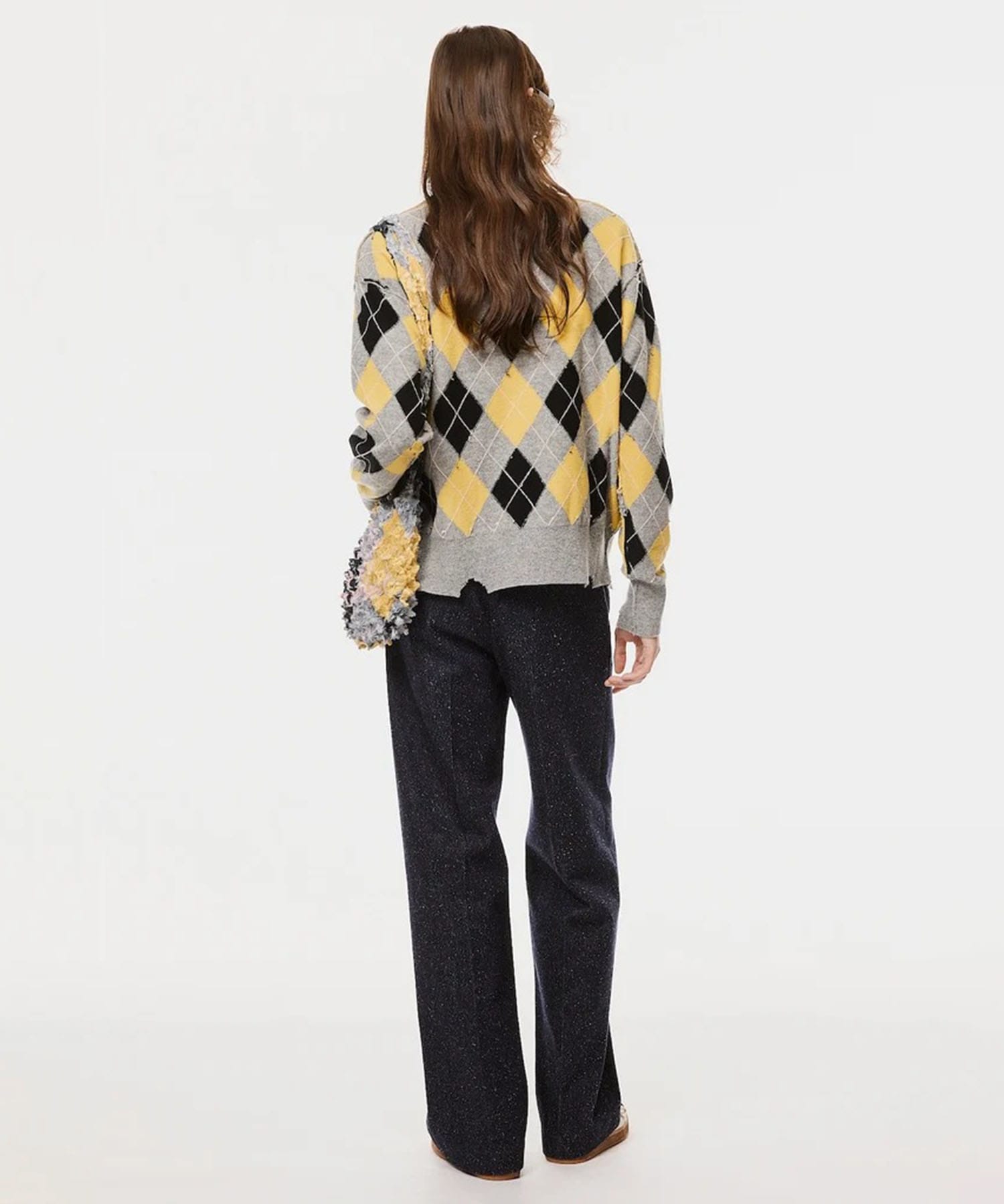 DIAMOND SCRAPED CARDIGAN MASU