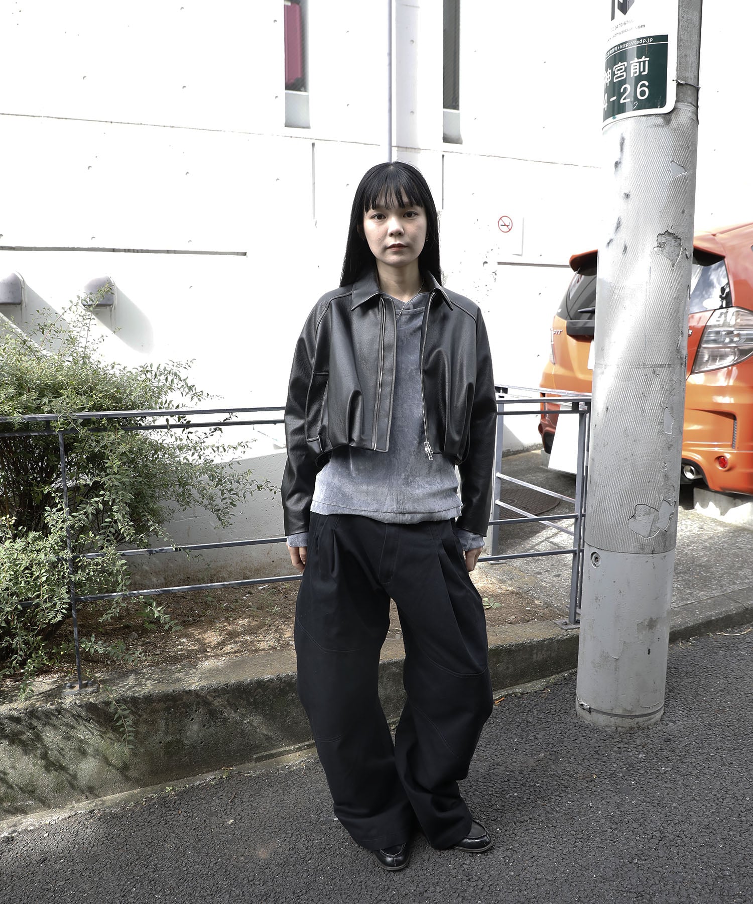 balloon blouson vintage faux leather CONZ