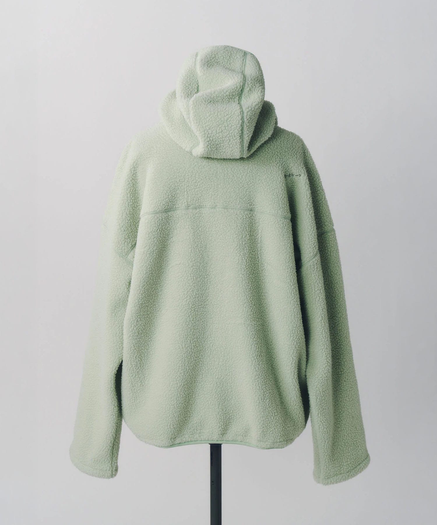 curved zip boa hoodie(unisex) Knuth Marf