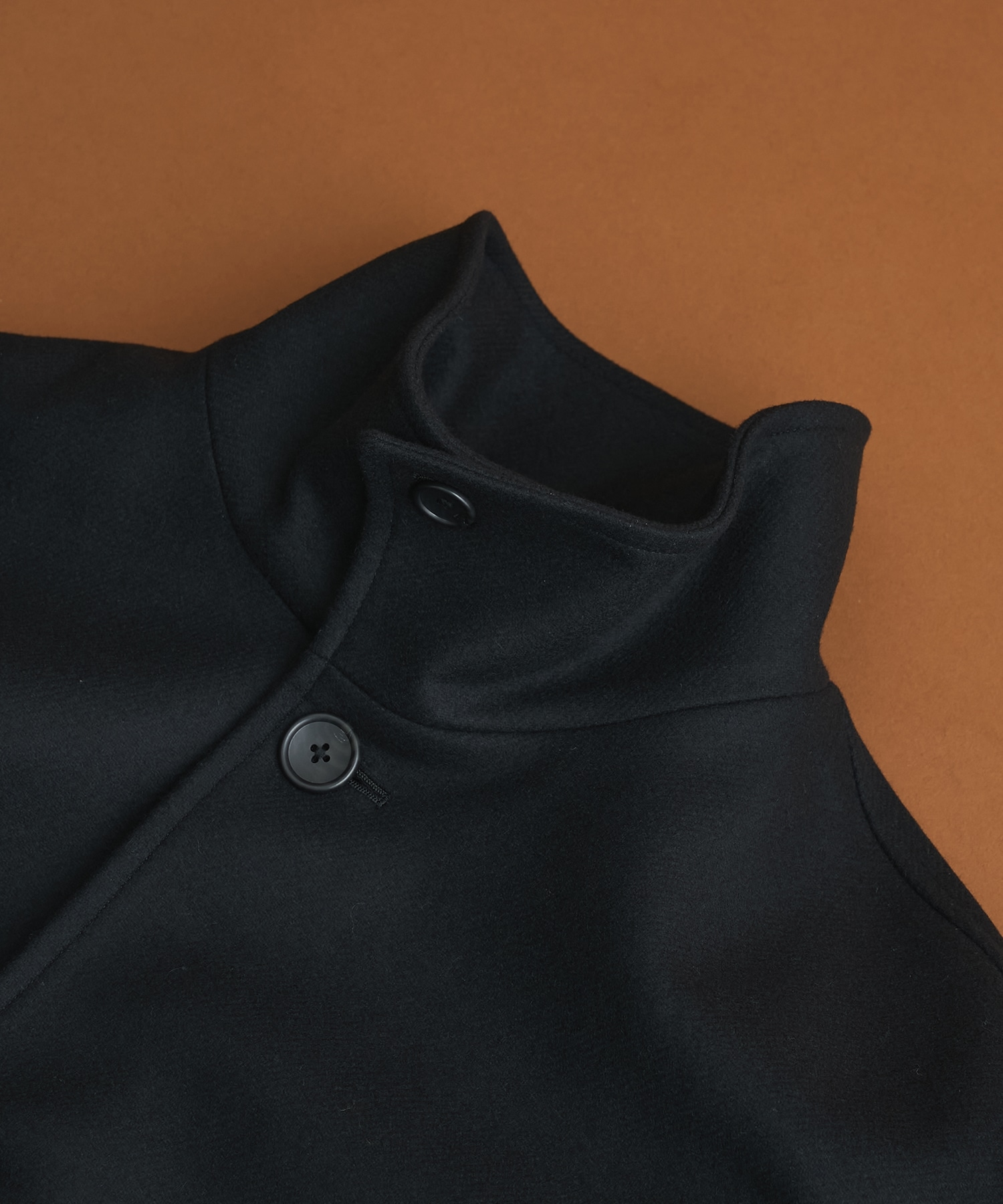 S140 メルトンオーバーサイズスタンドコート CONZ