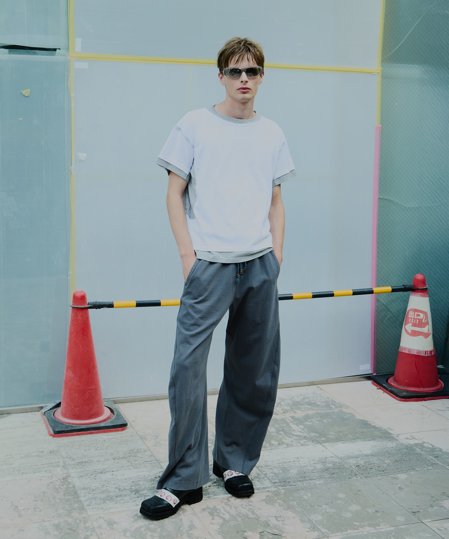 別注 LAYERD SHORT SLEEVE T-SHIRT NVRFRGT