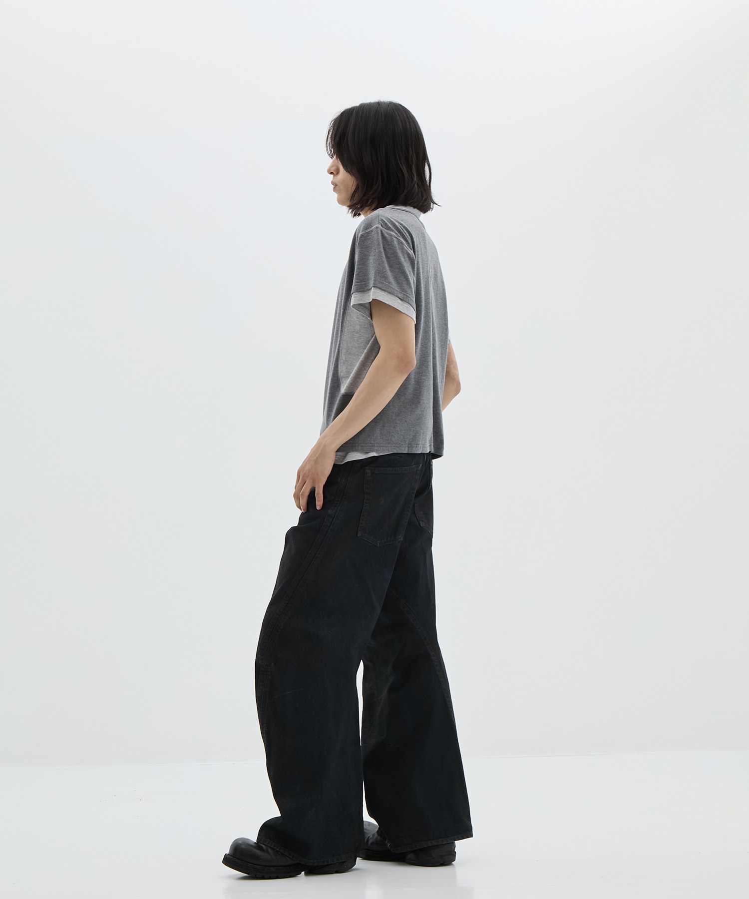 別注 LAYERD SHORT SLEEVE T-SHIRT NVRFRGT