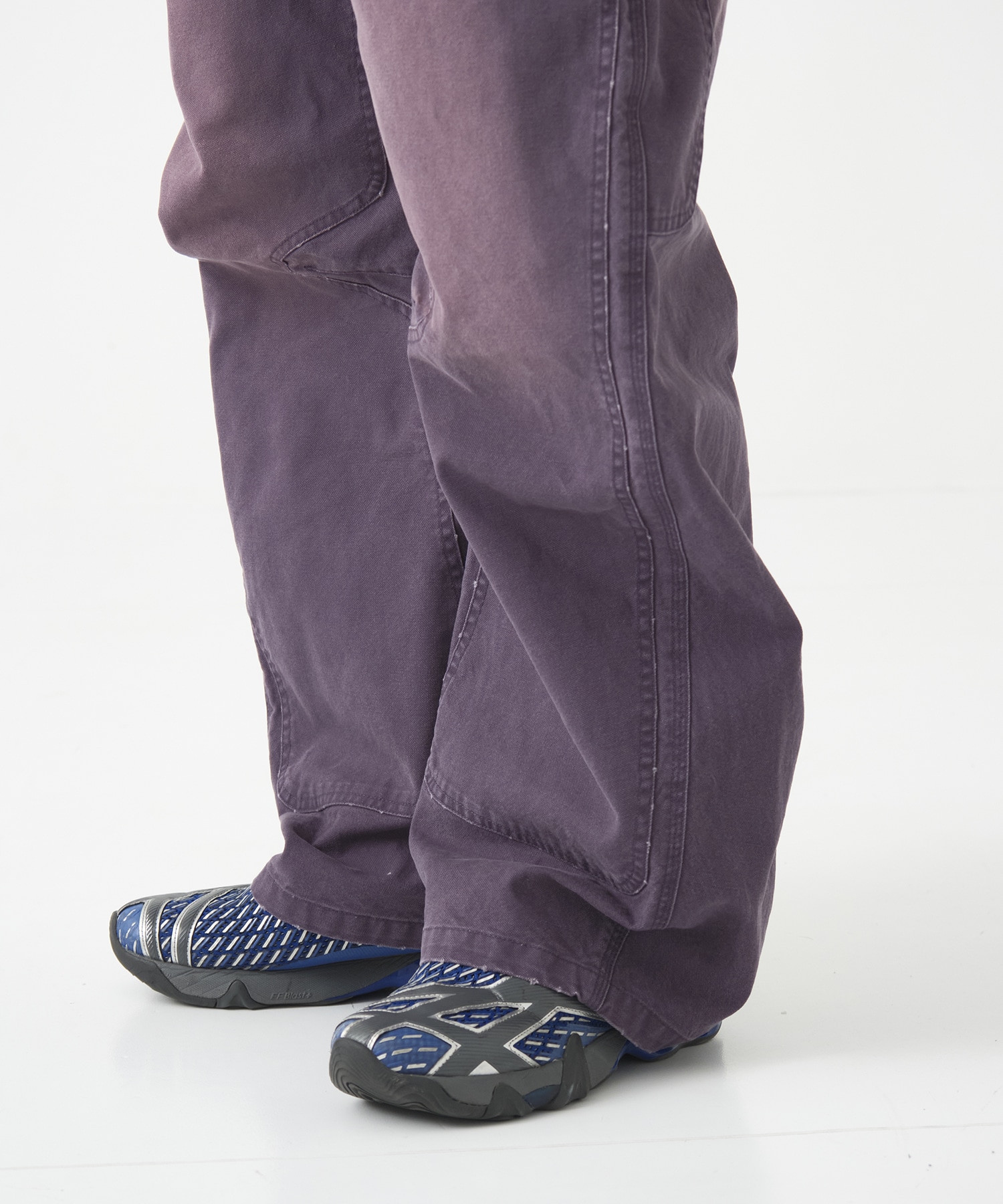 DUCK DOUBLE KNEE CURVED LEG PANTS CONZ