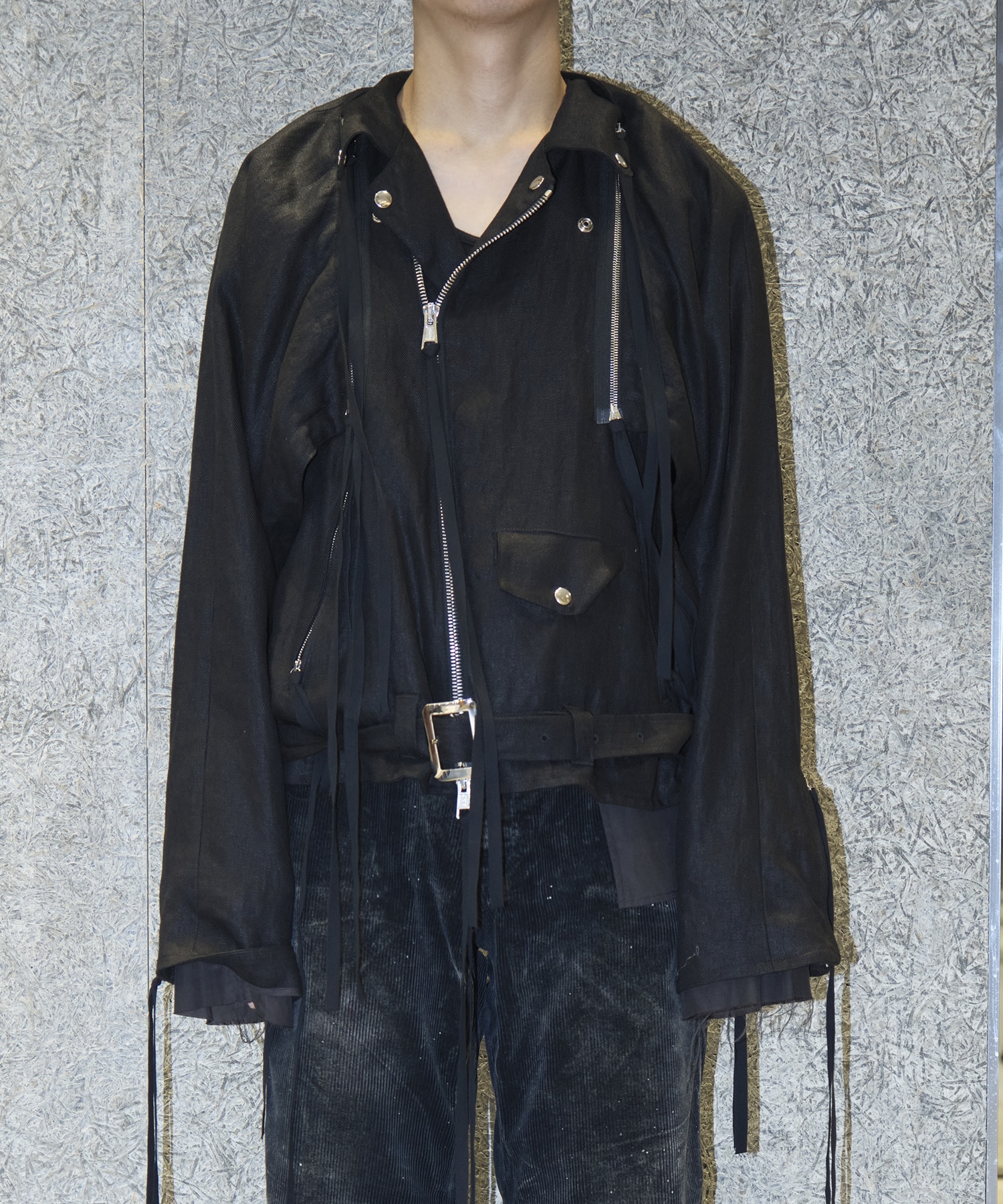 kry ダブル　ライダース　トー横　地雷　量産　ホスト　コンカフェ　レフレム KURO】DENIM JACKET INDIGO｜CONVERSE TOKYO (コンバース