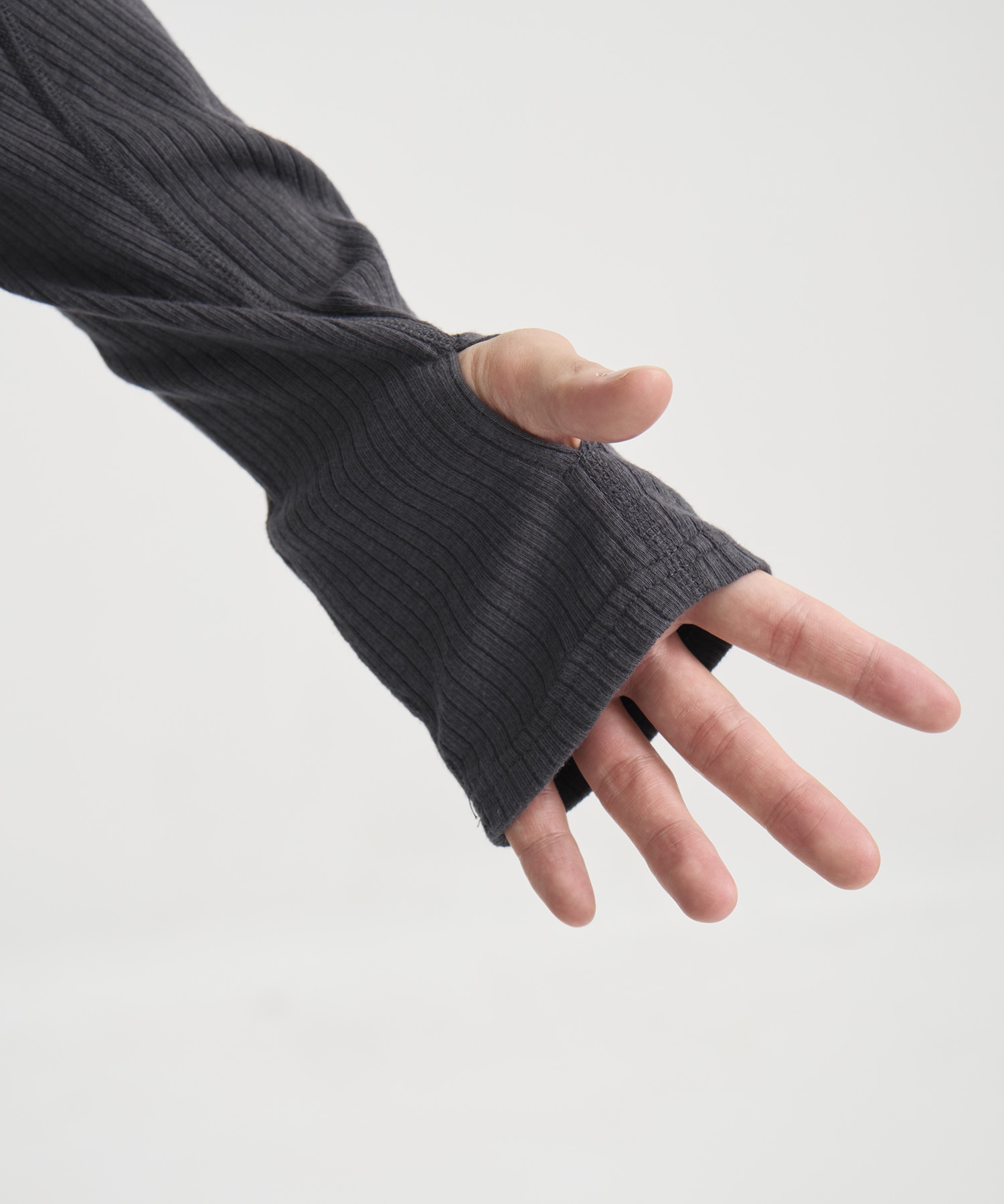 別注 HENLEY PANELED SWEATER NVRFRGT