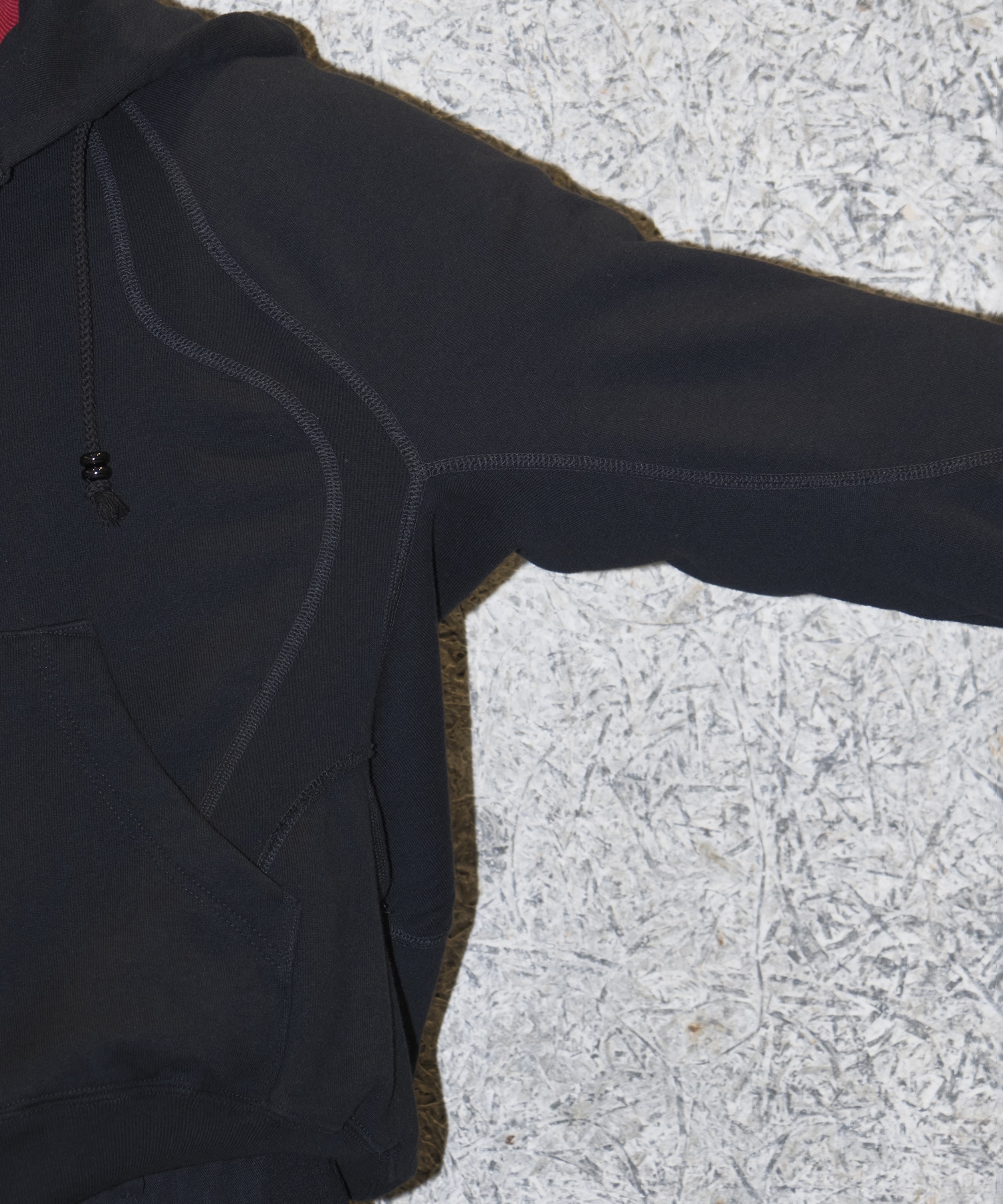 PANELLED ZIP UP HOODIE NVRFRGT