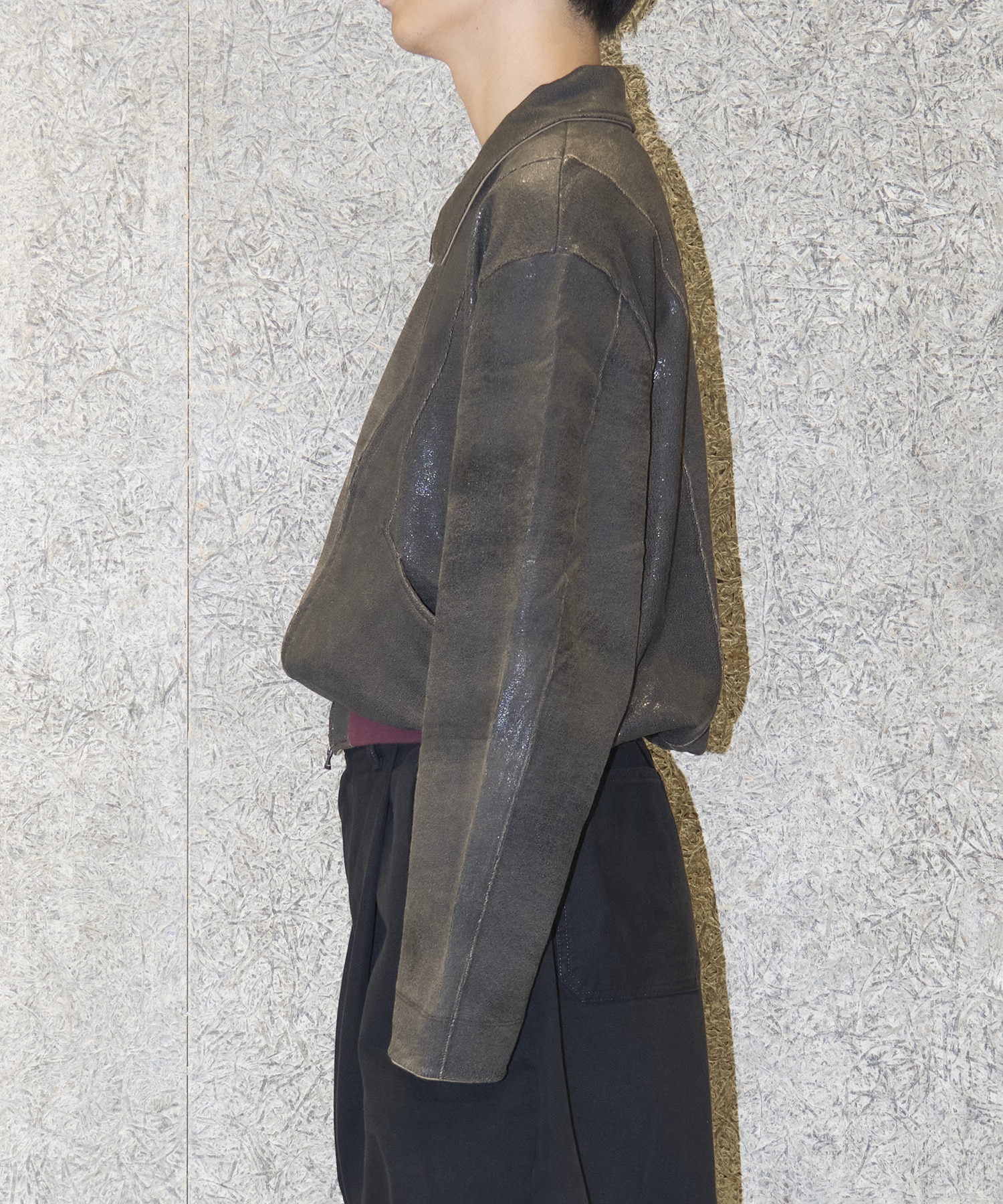 トップス ANTHEM A 25aw CRACK TERRY BLOUSON BROWN CRACK TERRY BLOUSON(M BROWN): ANTHEM A: MENS｜CONZ ONLINE STORE
