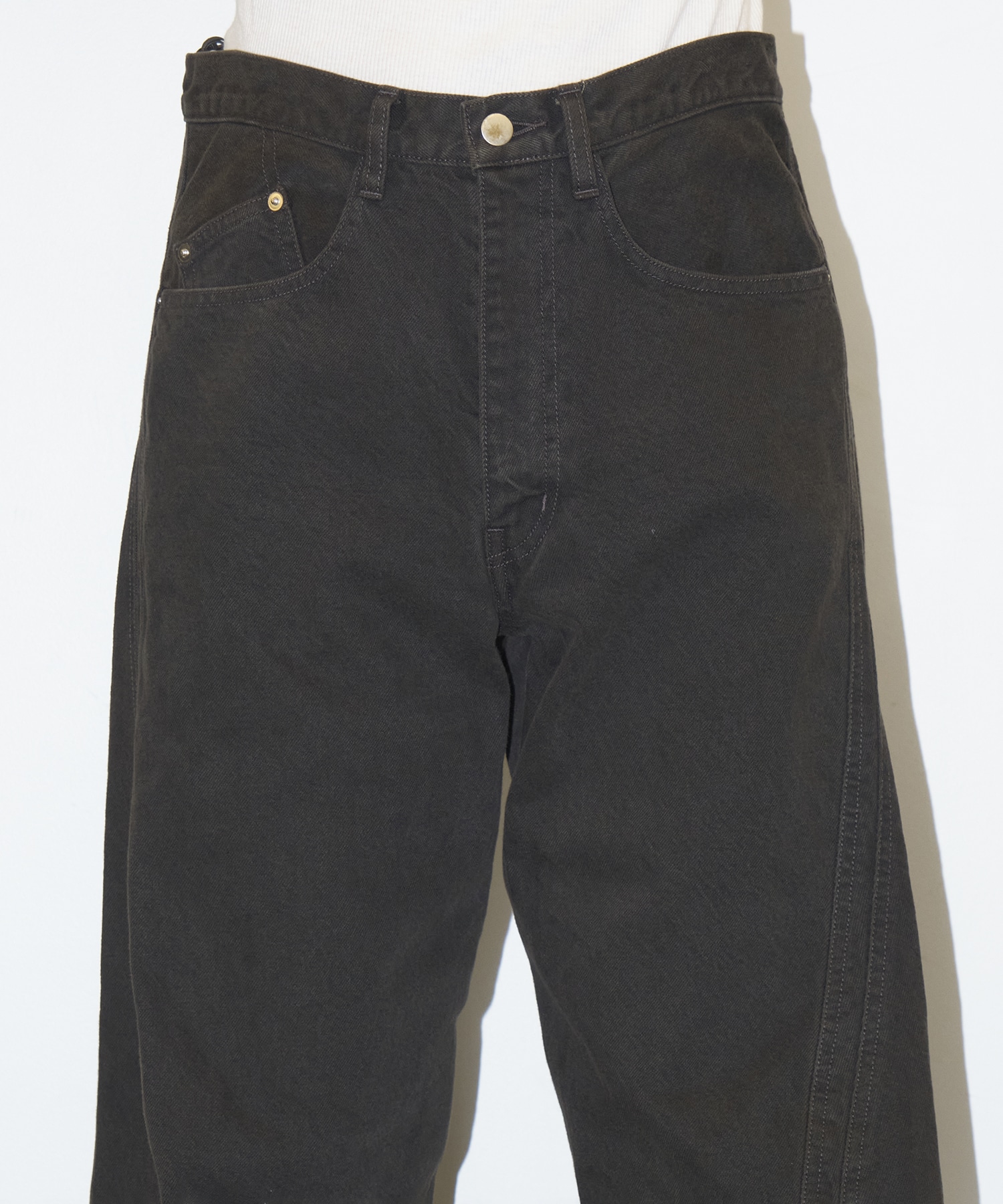 3D TWISTED WIDE LEG JEANS NVRFRGT