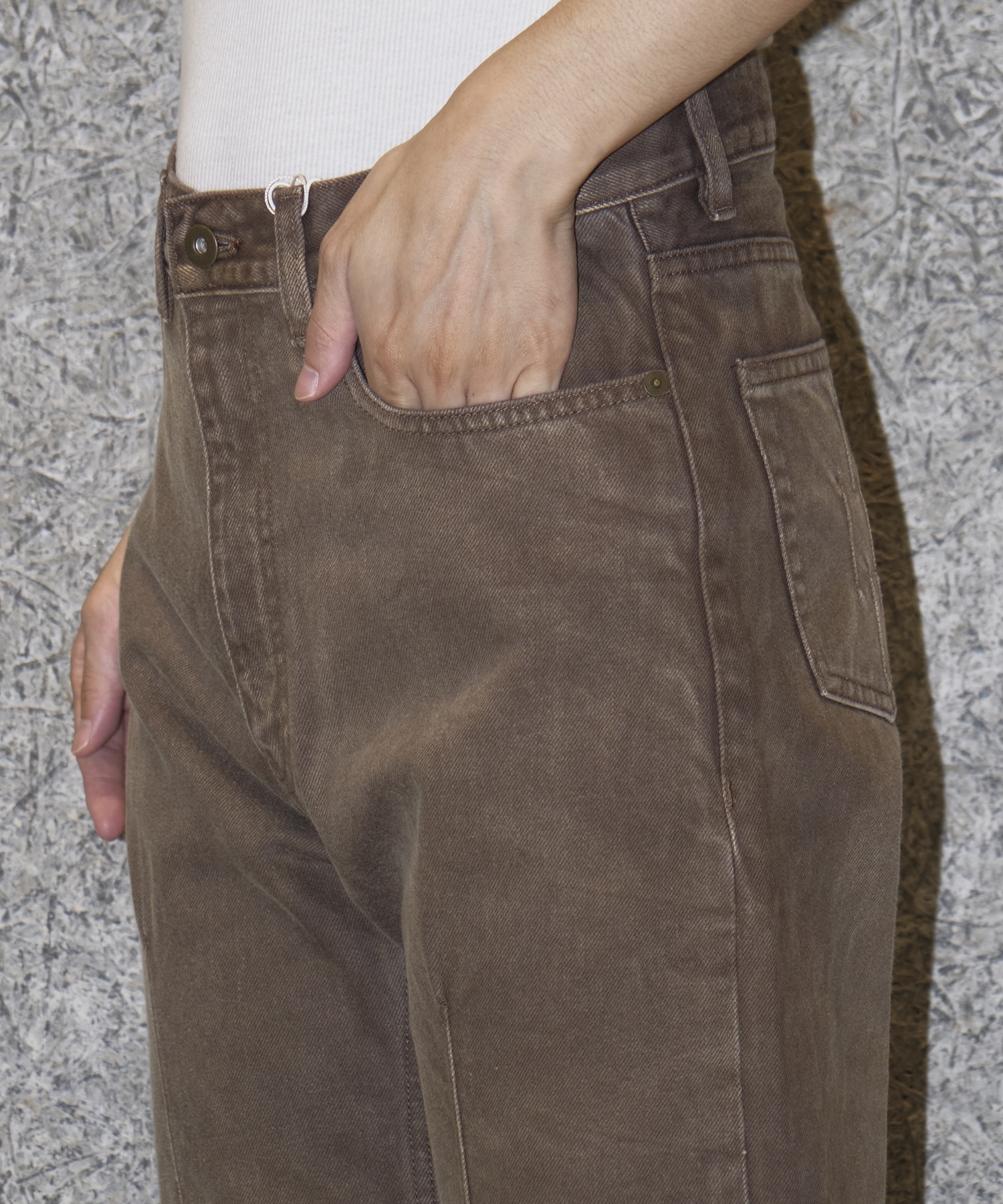 GEOMETRY DENIM PANTS STEAF
