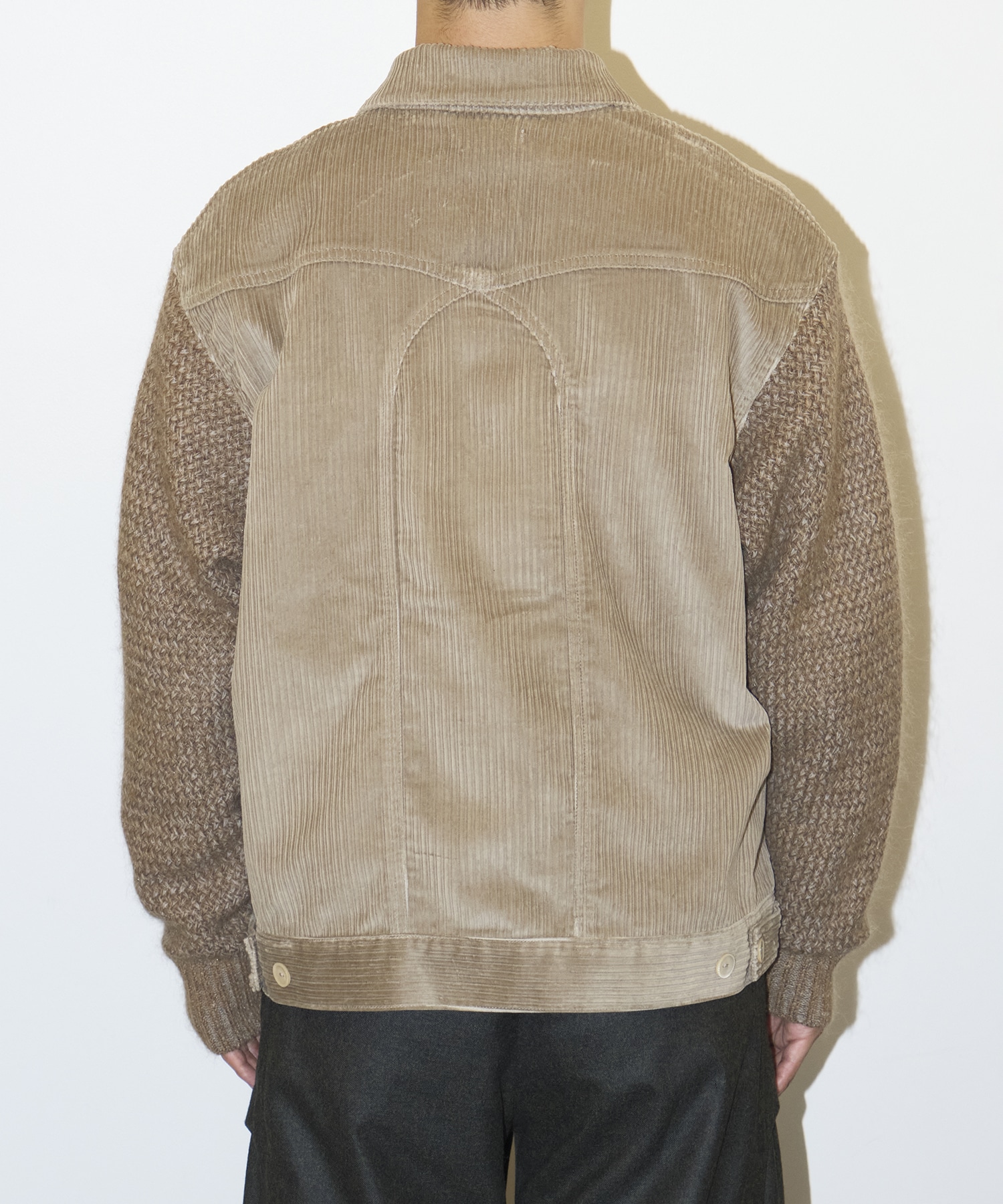 KNIT DOCKING WORK BLOUSON STEAF