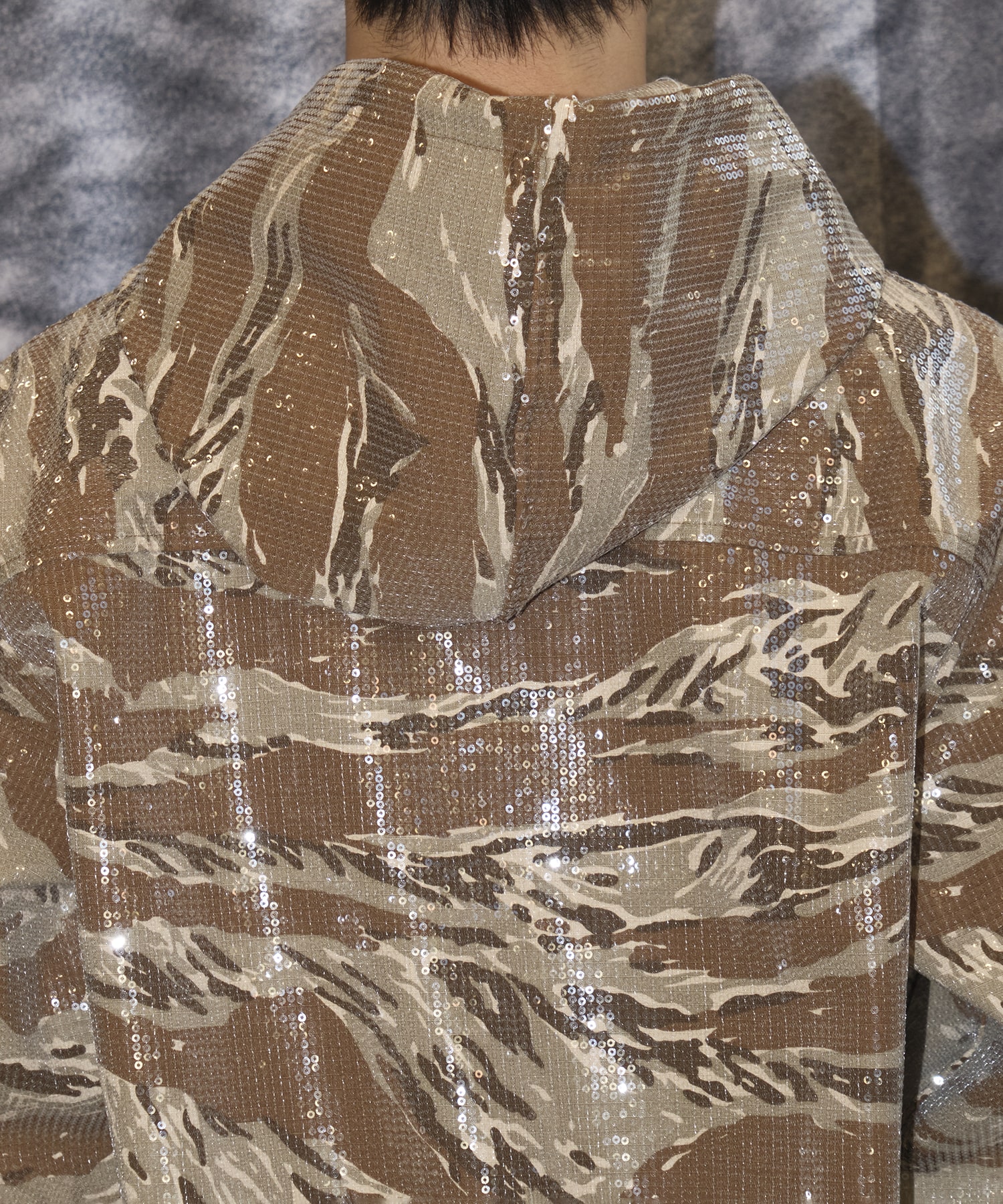 HOODED SPANGLE JACKET TIGER CAMO AFB