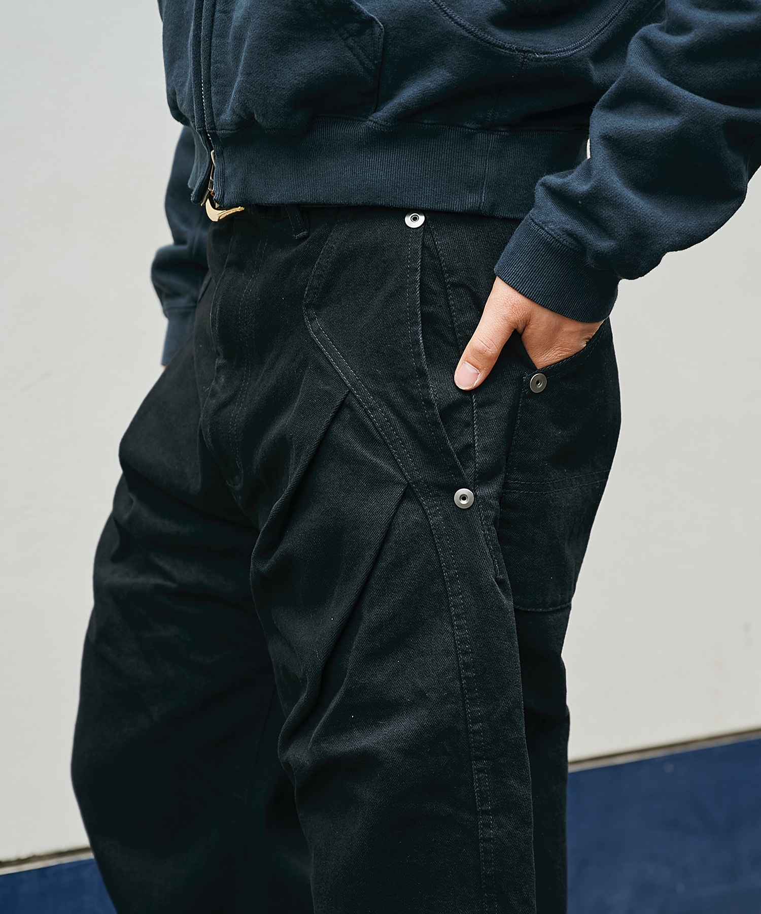 all black curve denim CONZ