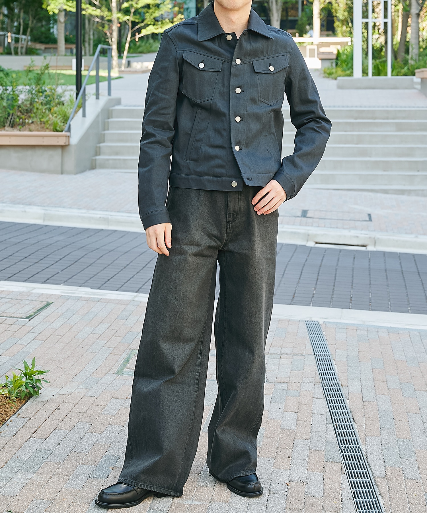 coating loose fit jeans  brown over die CONZ