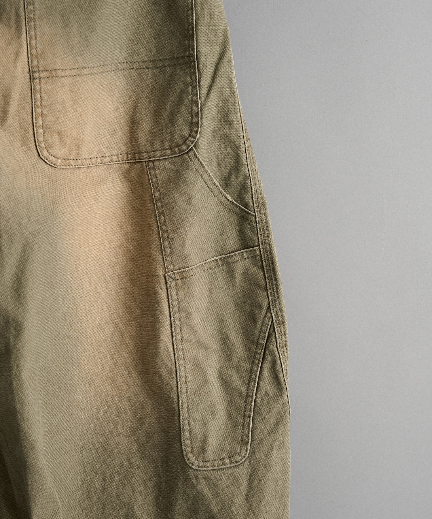 duck double knee curved leg pants CONZ