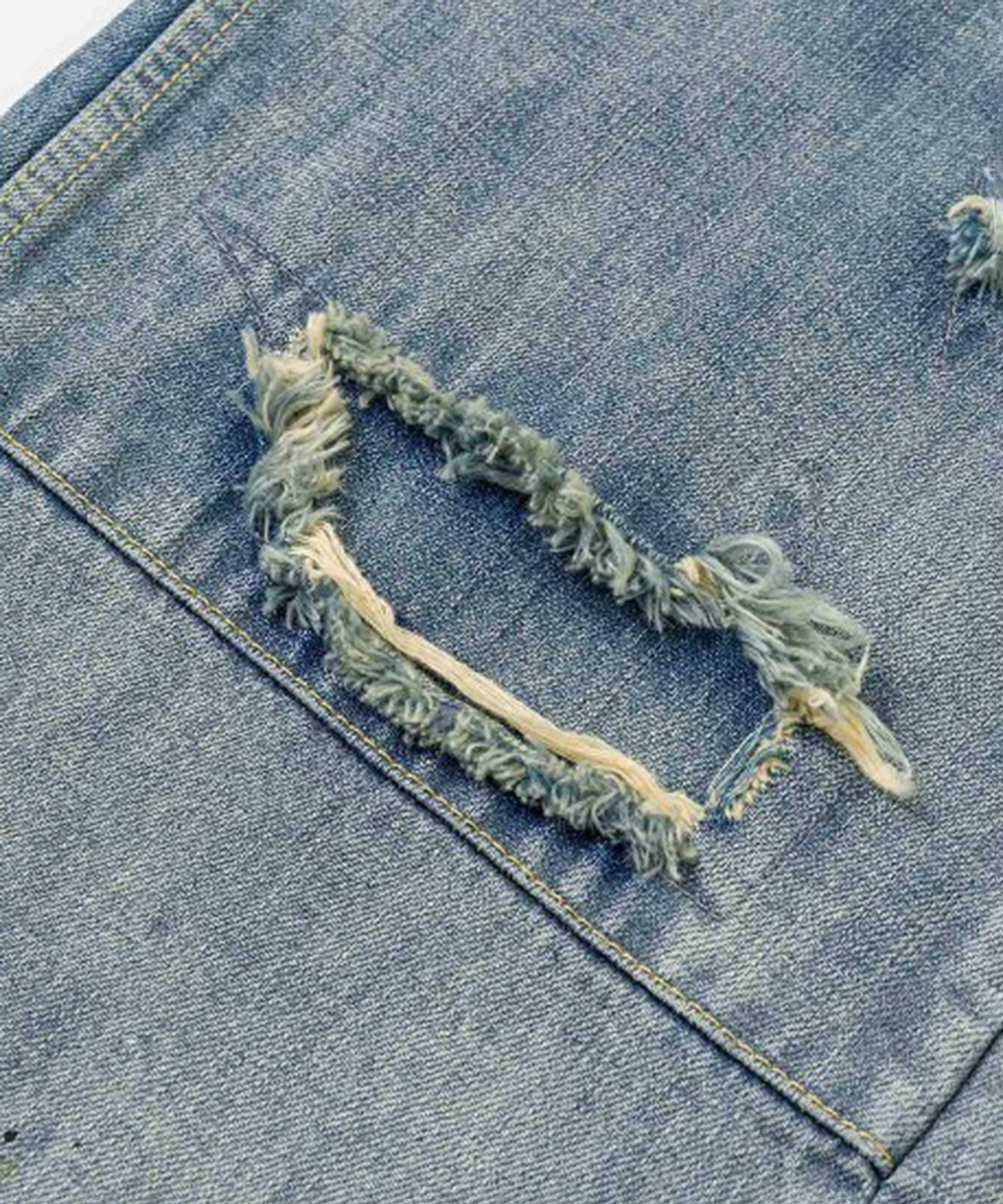 EJ 5P DISTRESSED JEANS EVISU