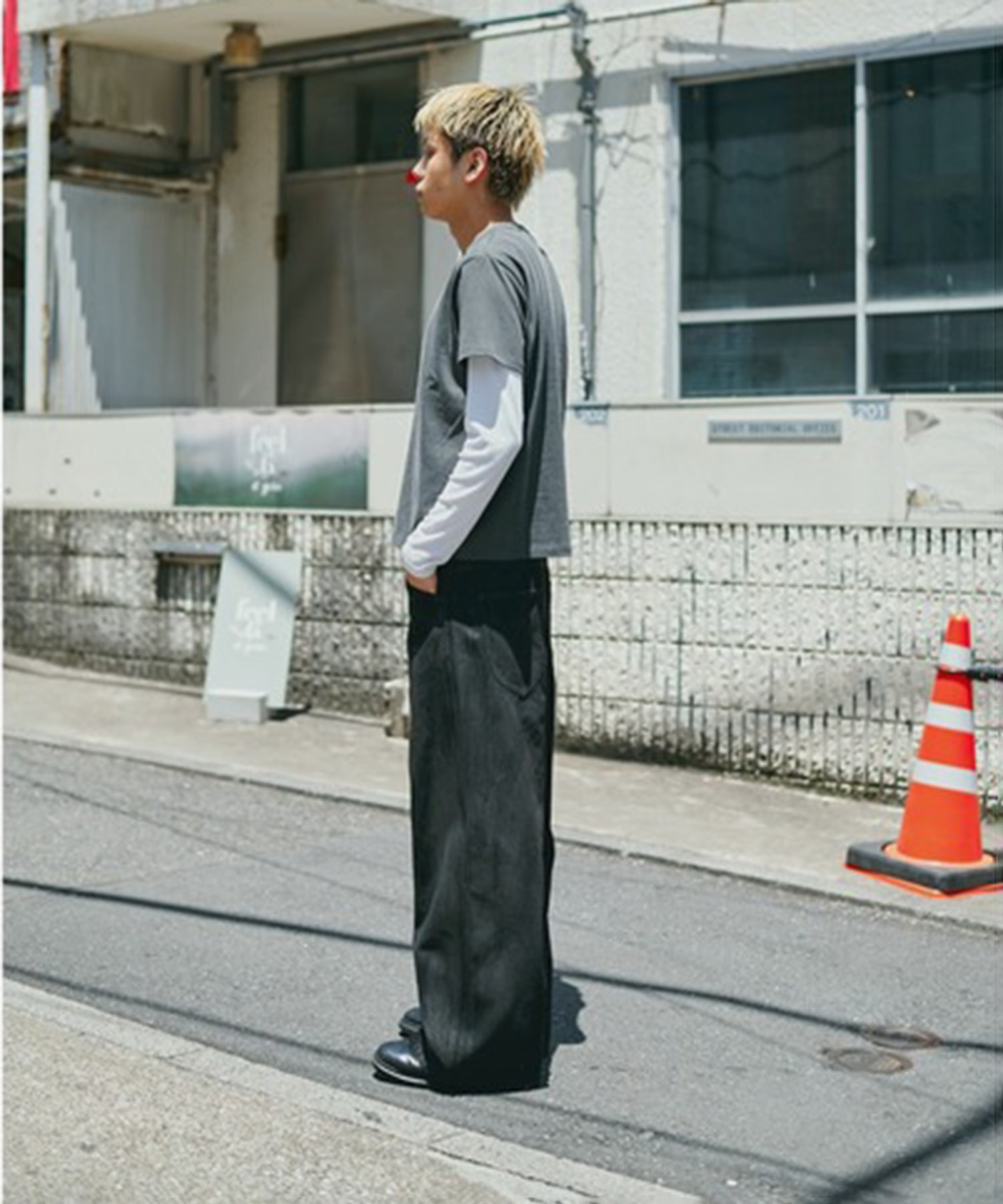 別注Black Denim Back Adjust PT/hand Painted Nomat