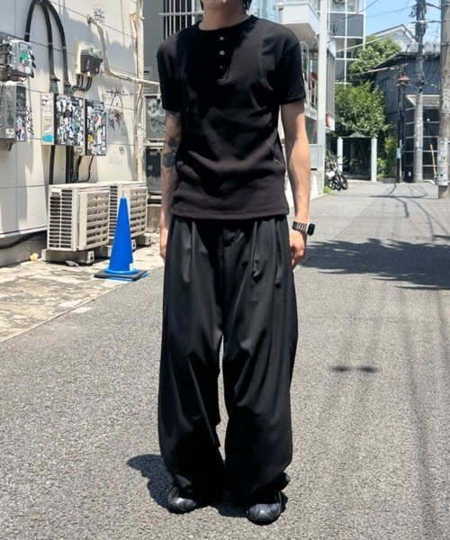 double pleated wide leg trousers CONZ