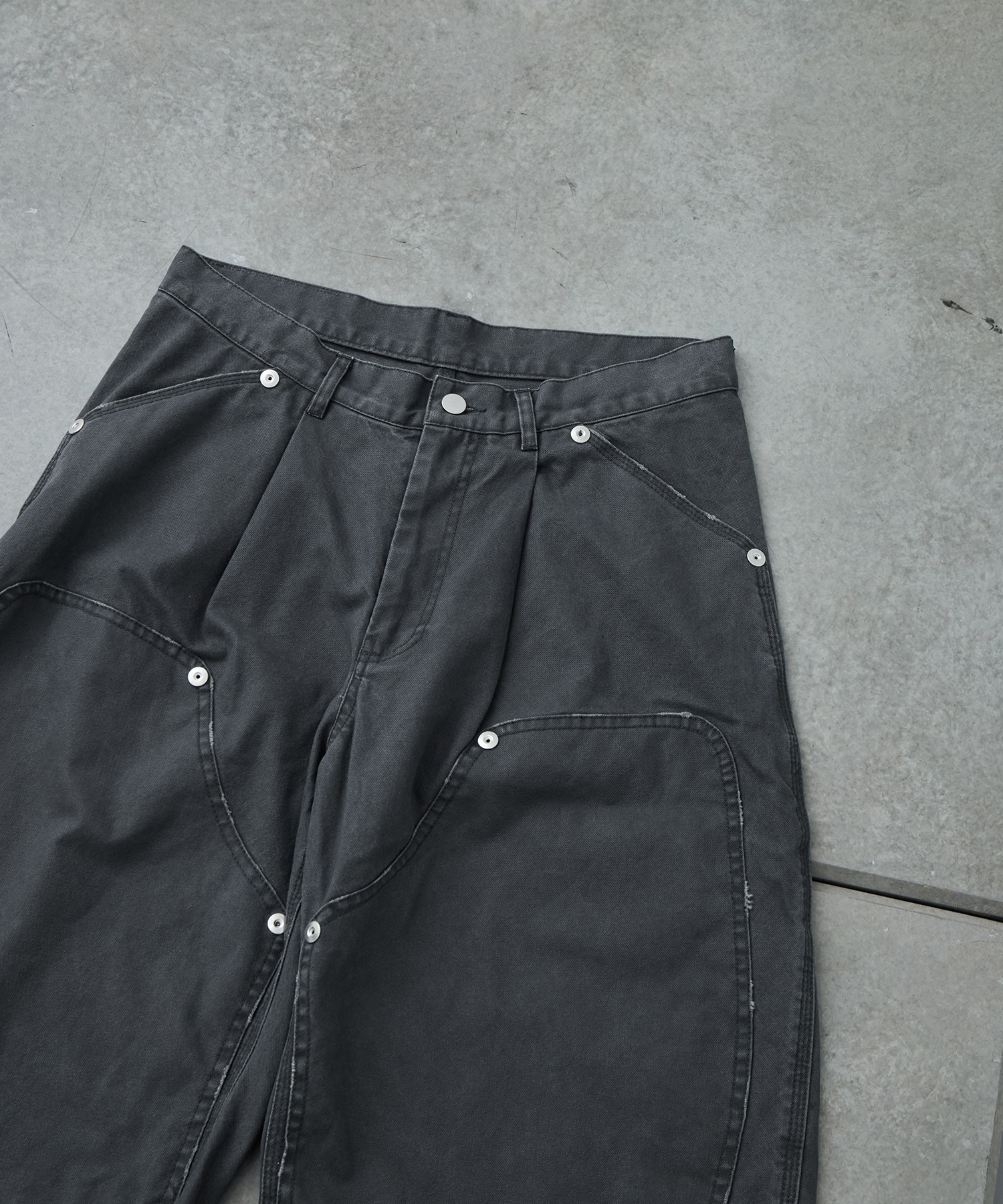 BASICKS×duck double knee curve leg shorts CONZ