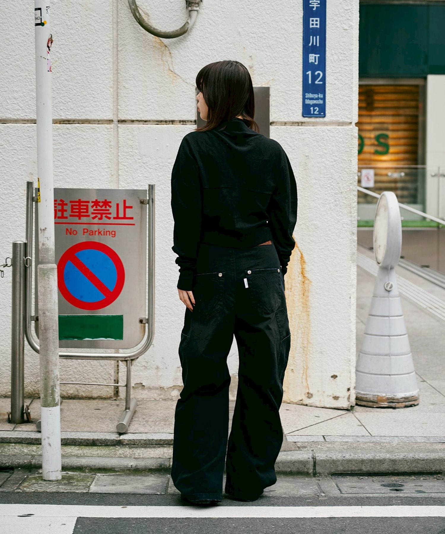 BASICKS×DUCK DOUBLE KNEE CURVED LEG PANTS BASICKS