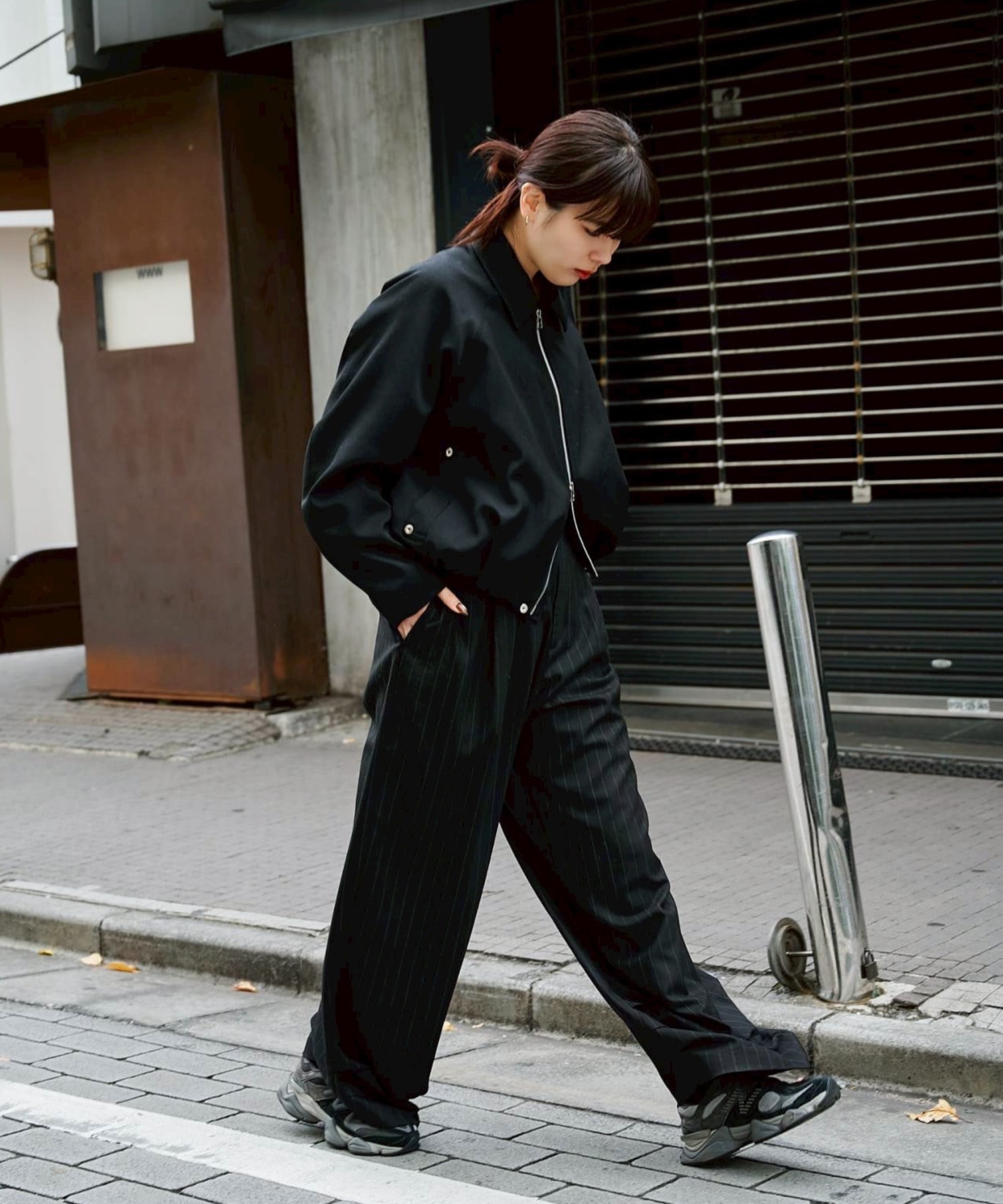 EX.stripe design trousers Knuth Marf