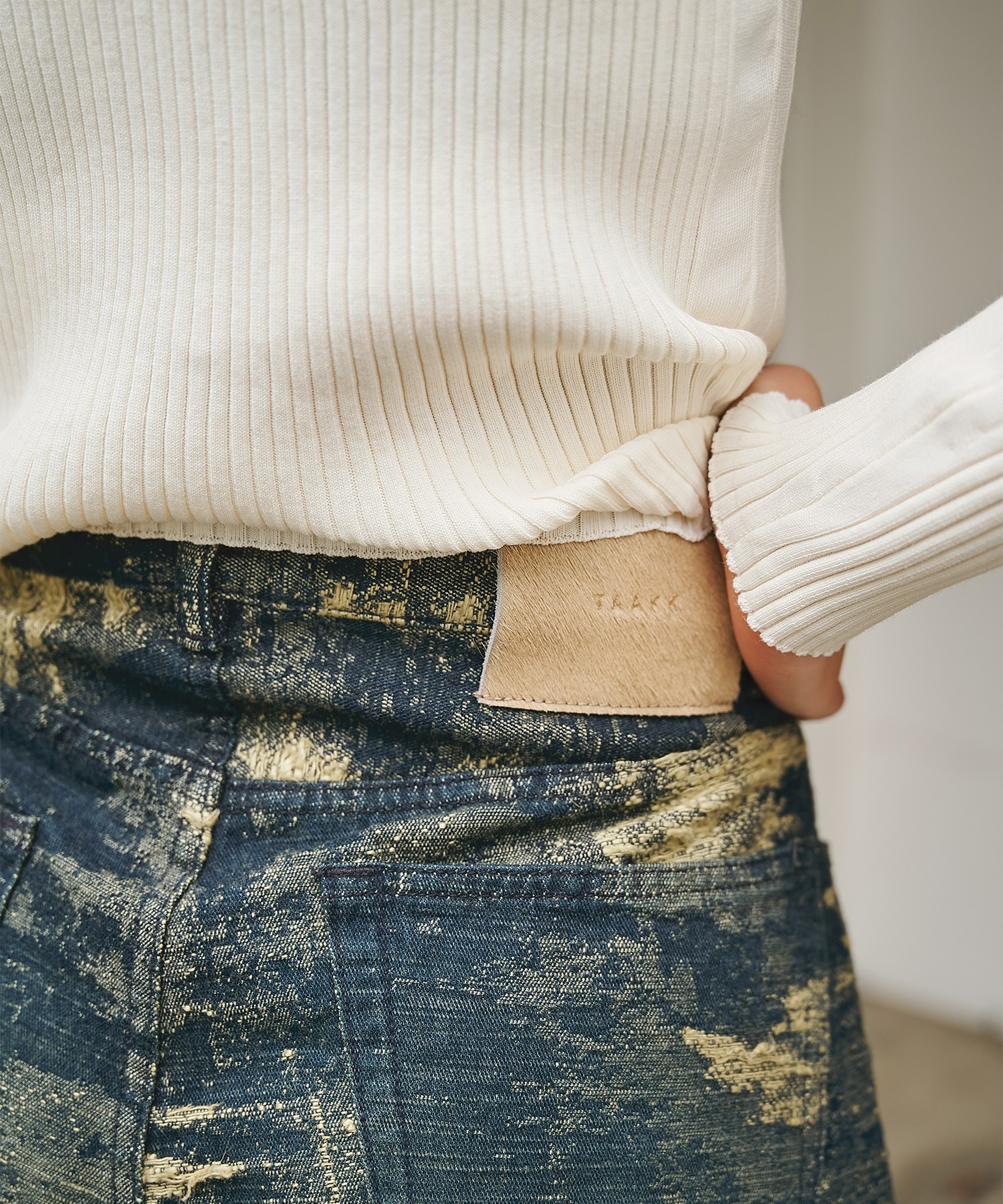 別注 DENIM CURVELEGPANTS TAAKK