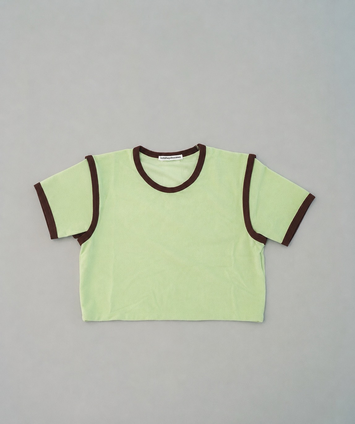 別注 STRETCH PILE RINGER SHORT TEE kotohayokozawa