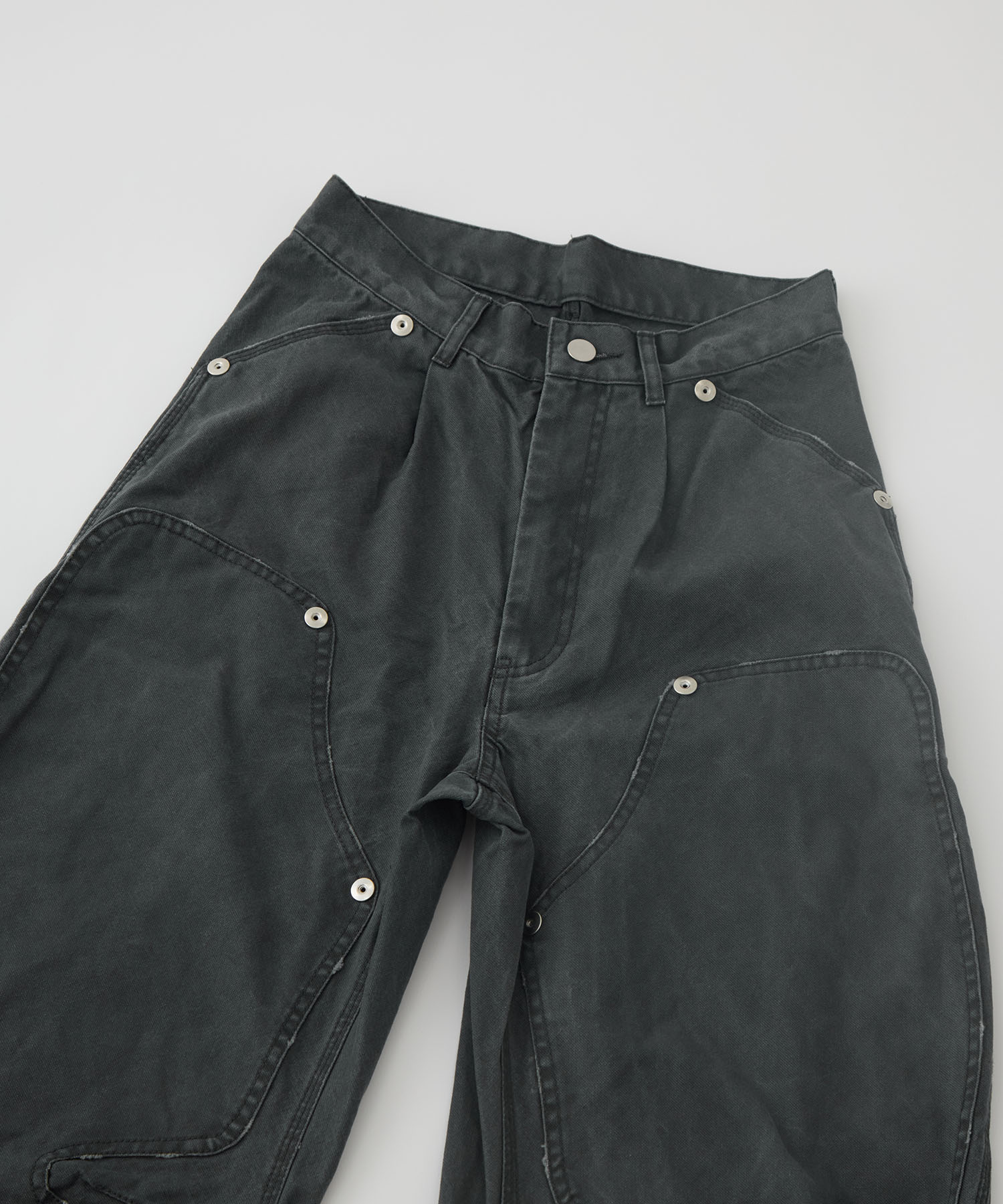 duck double knee curved leg pants CONZ