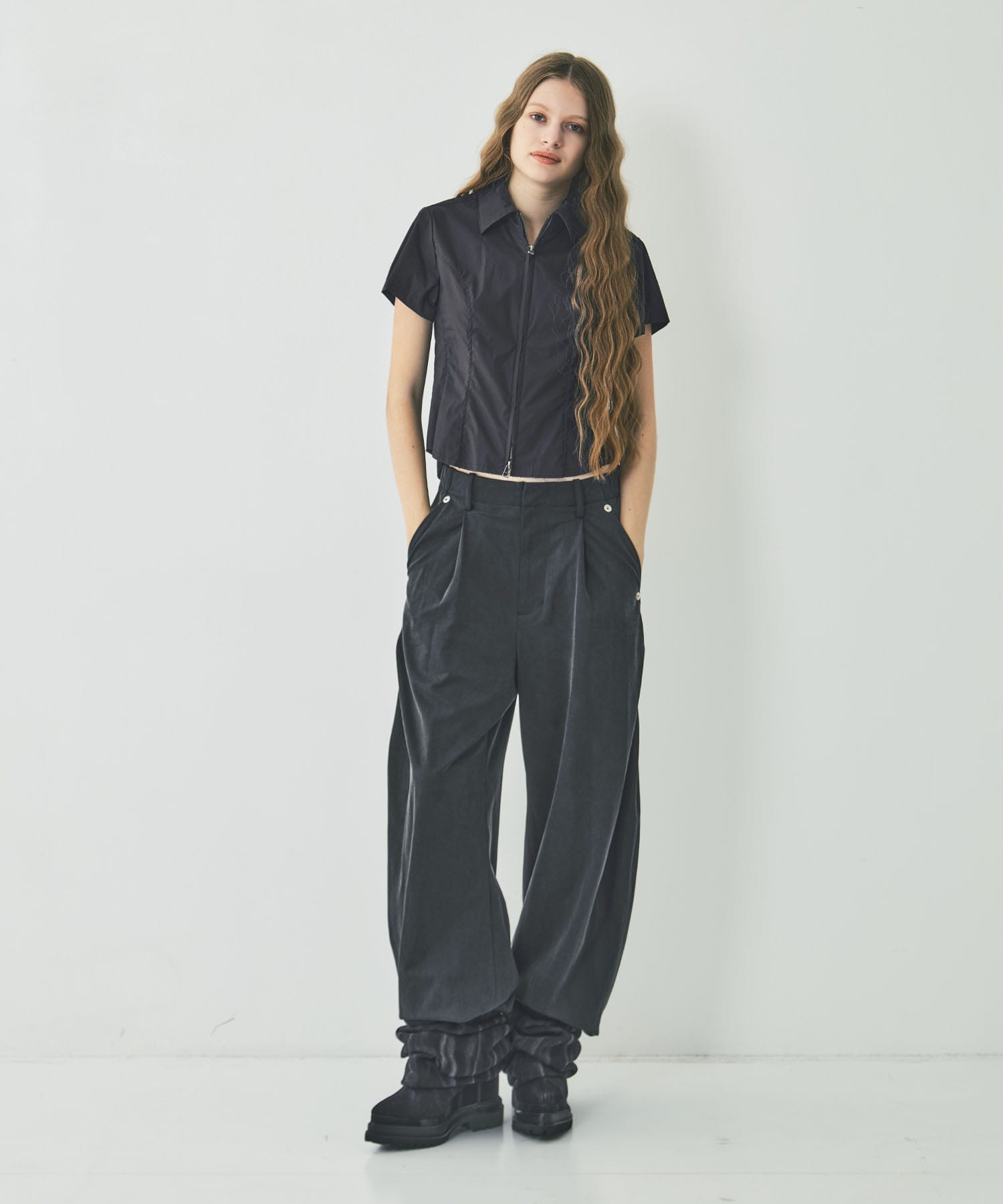curve leg trousers cupra jersey CONZ