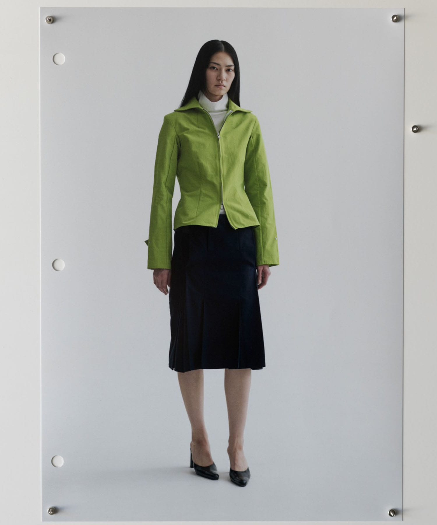 Structured Spread Collar Shirt kallyu