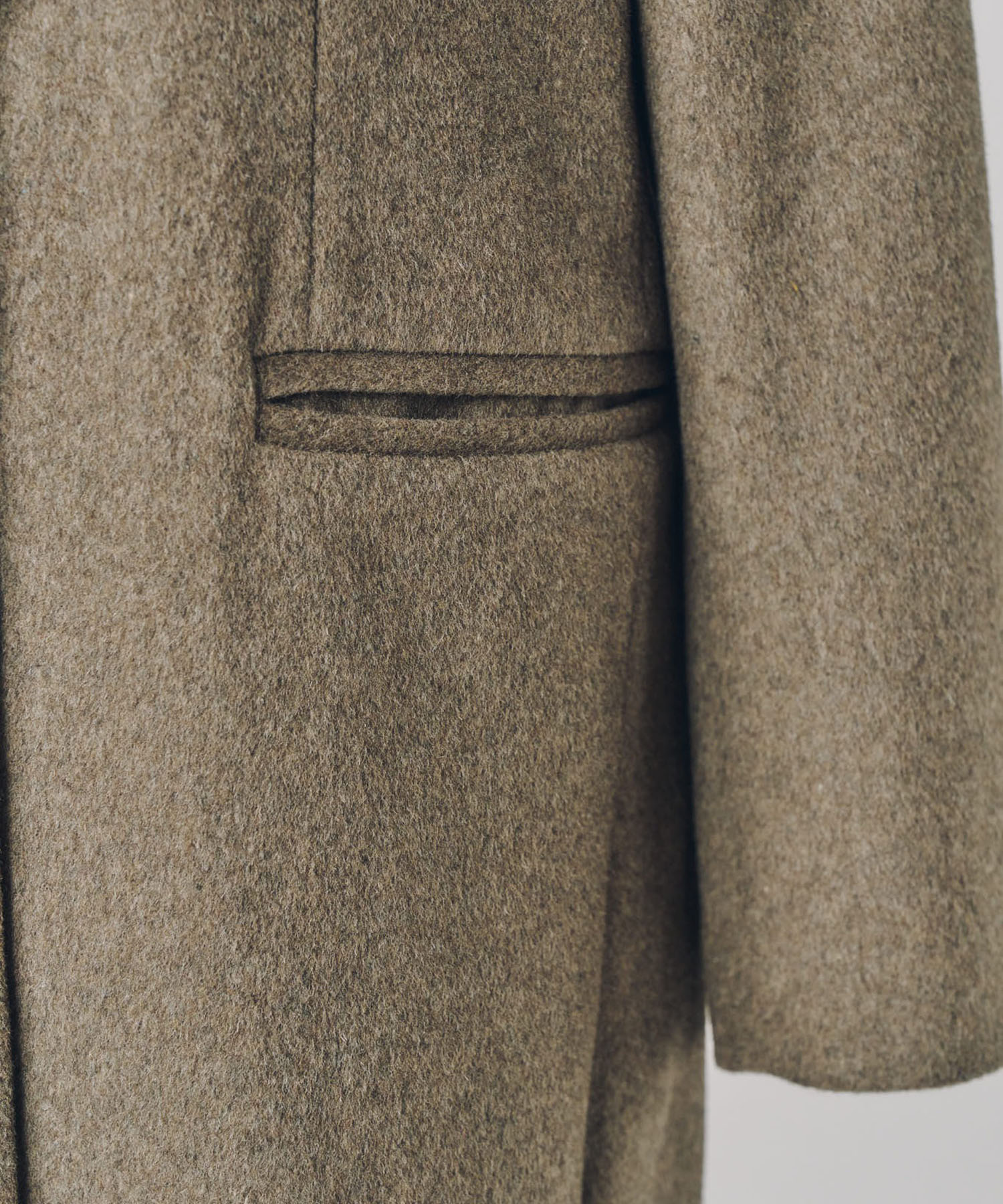 single-breasted long coat/navy Knuth Marf