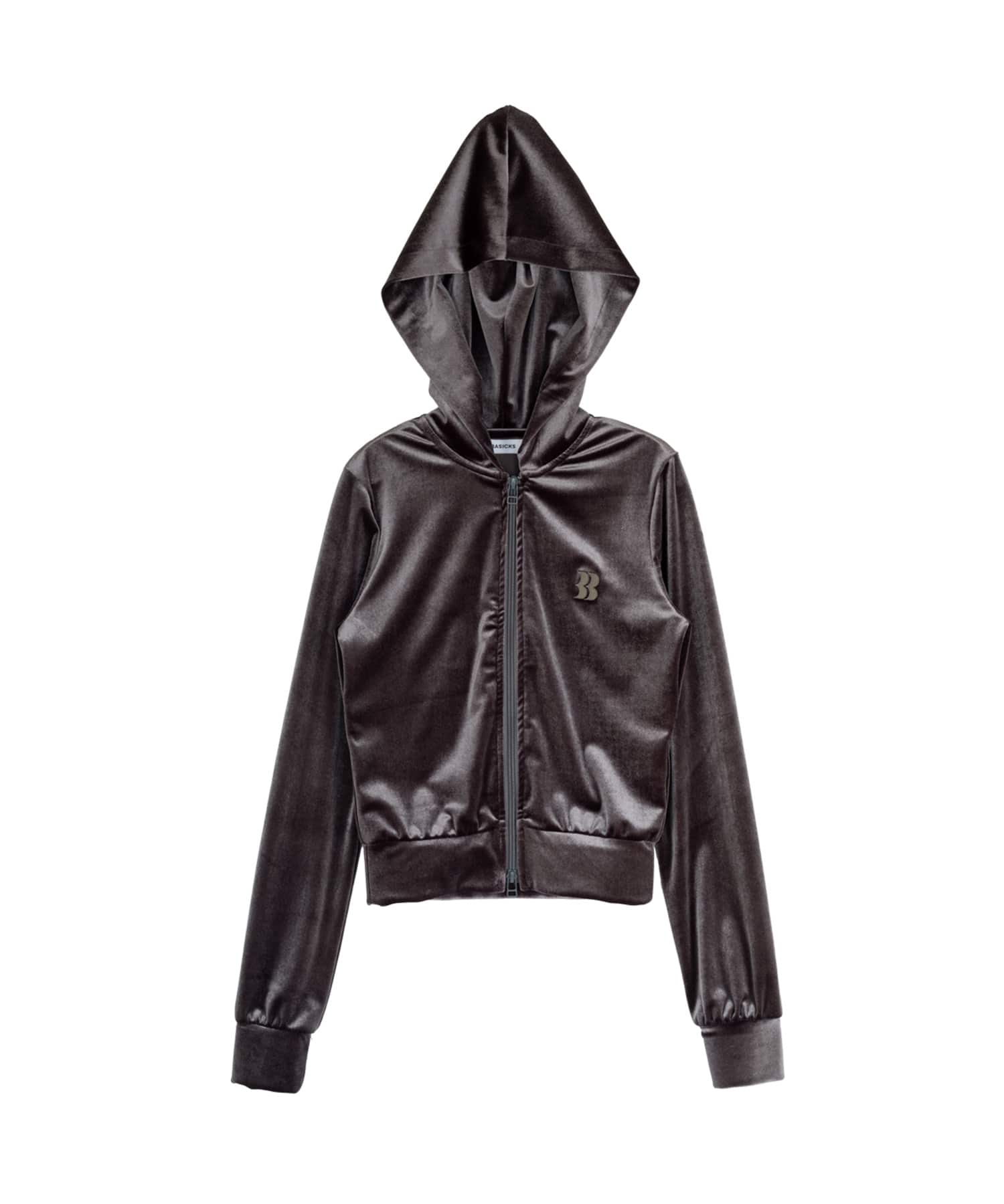 Micro Bra Velour Hoodie