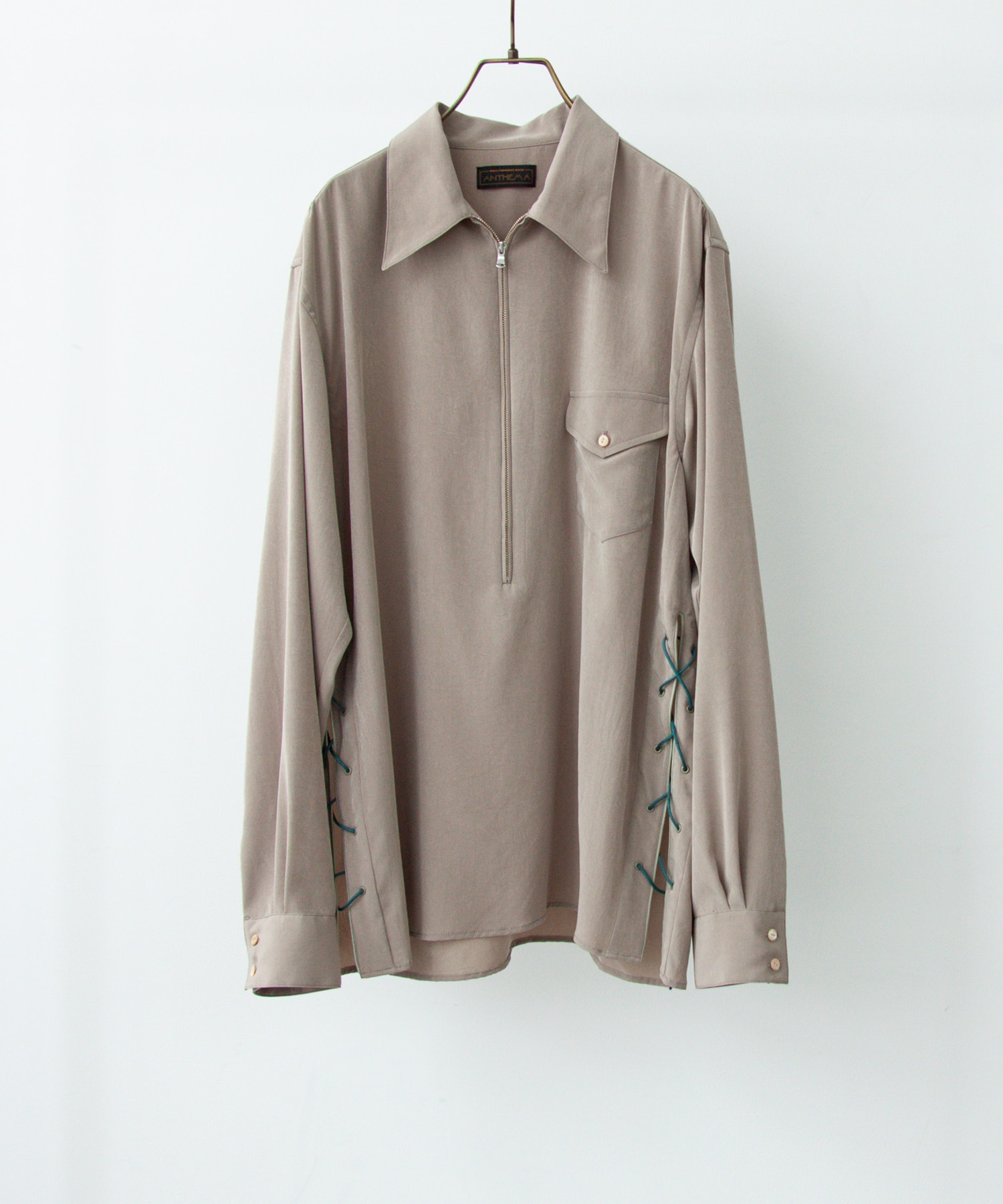 POWDERY VISCOSE WESTERN PULL OVER SHIRTS