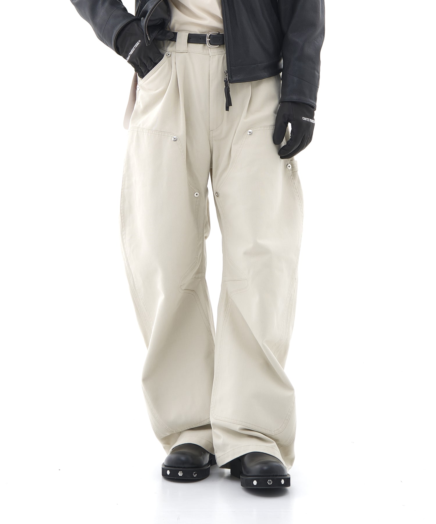 Dickies×CONZ DOUBLE KNEE CURVED LEG PANTS