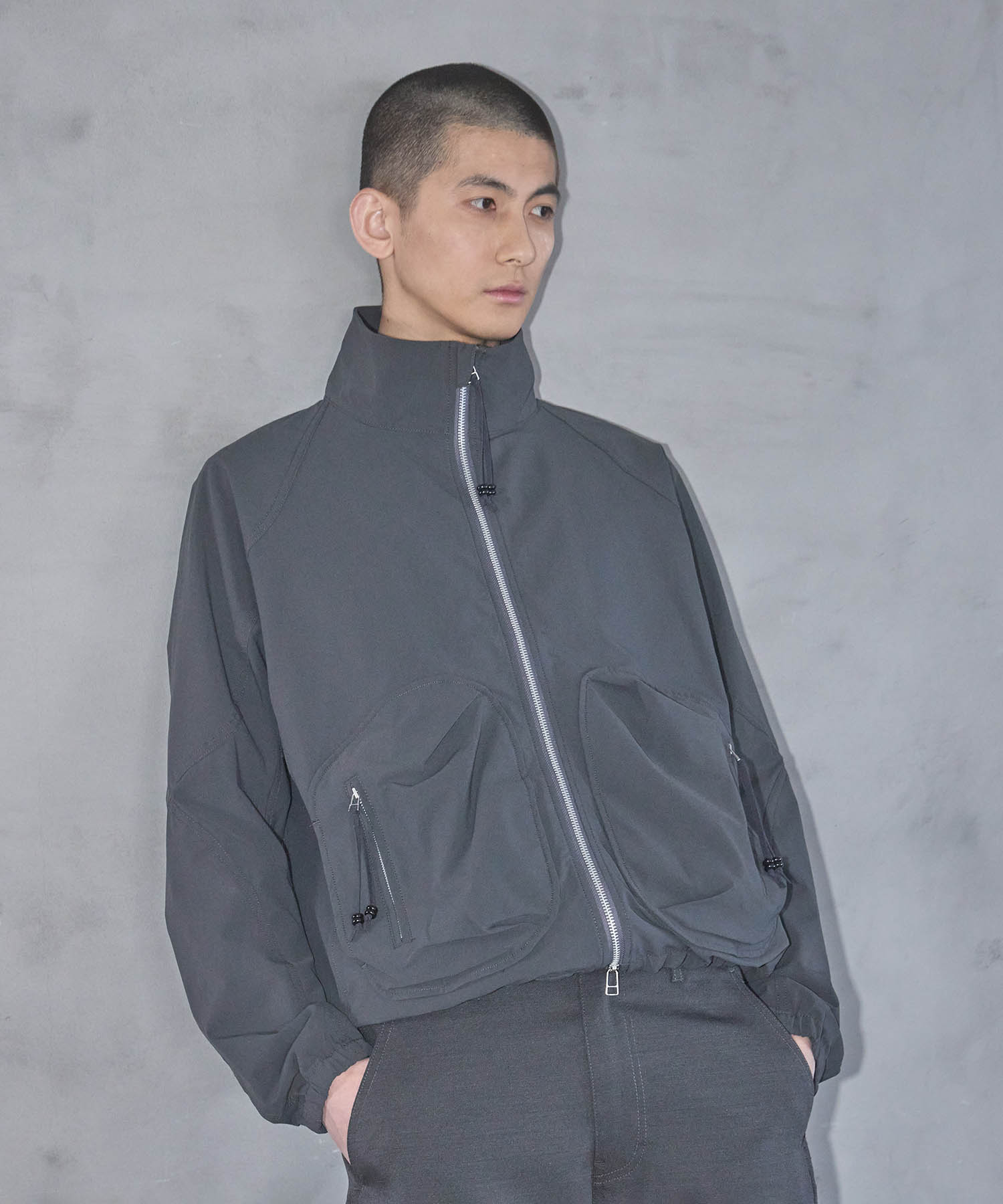 別注 STAND COLLAR ZIP UP JACKET