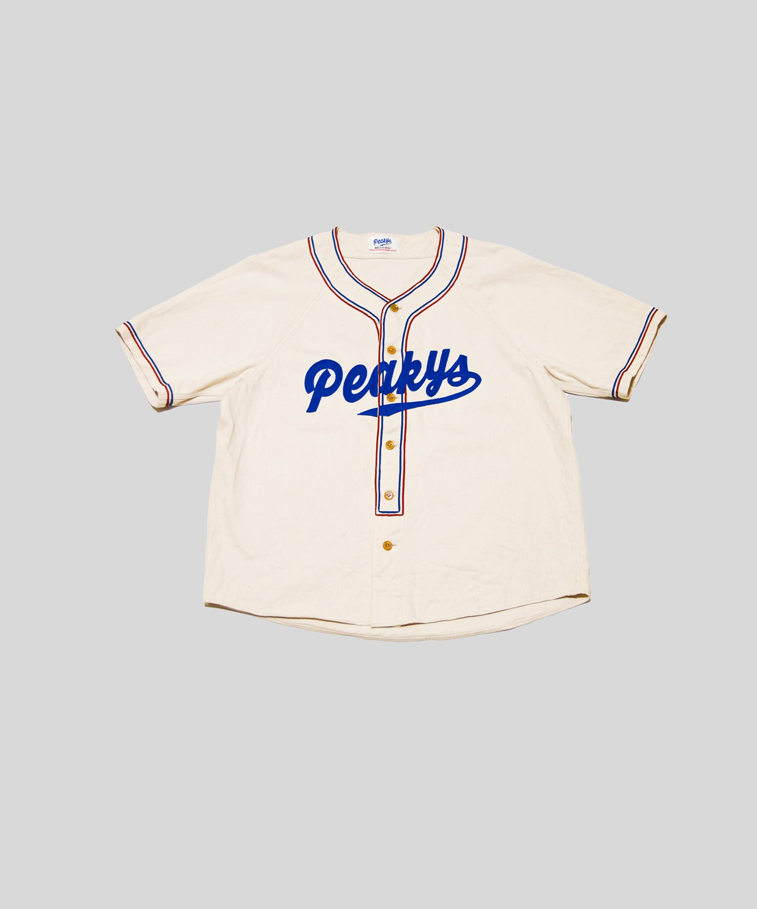 Grey fabric Baseball shirts