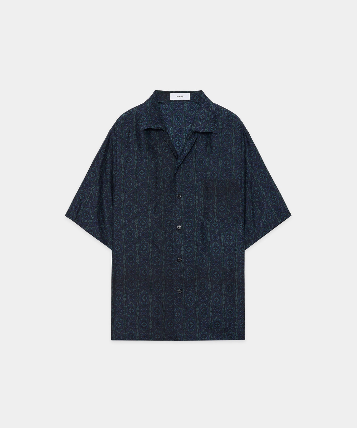 SILK OPEN COLLAR SHIRT