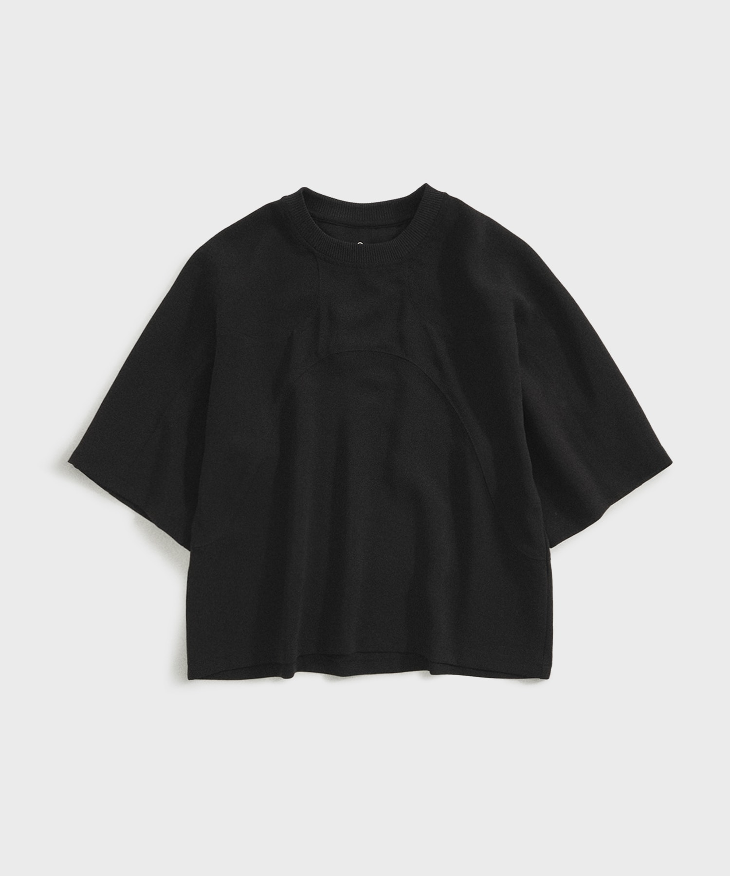 PANEL OVER CREW NECK TEE