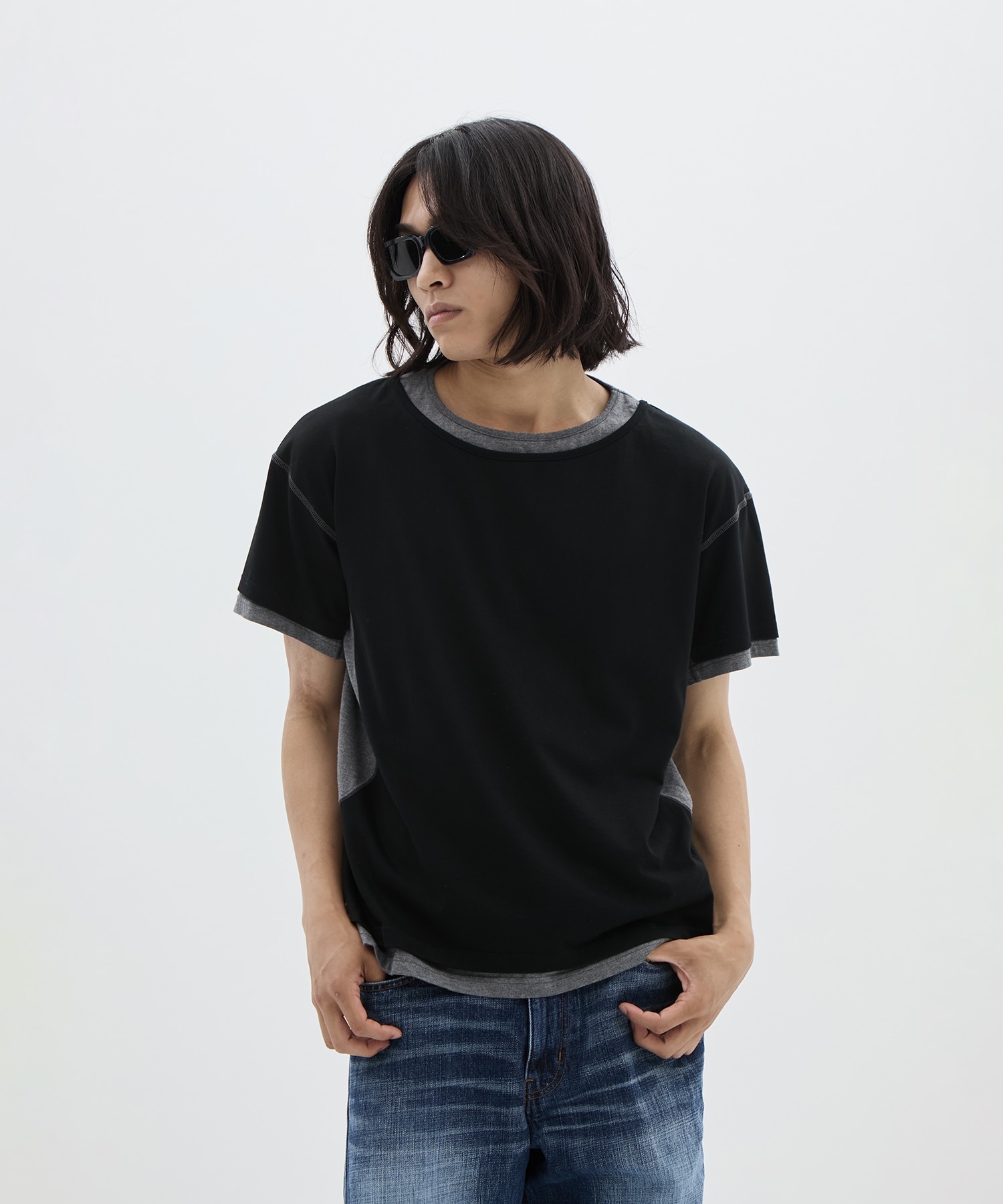 別注 LAYERD SHORT SLEEVE T-SHIRT