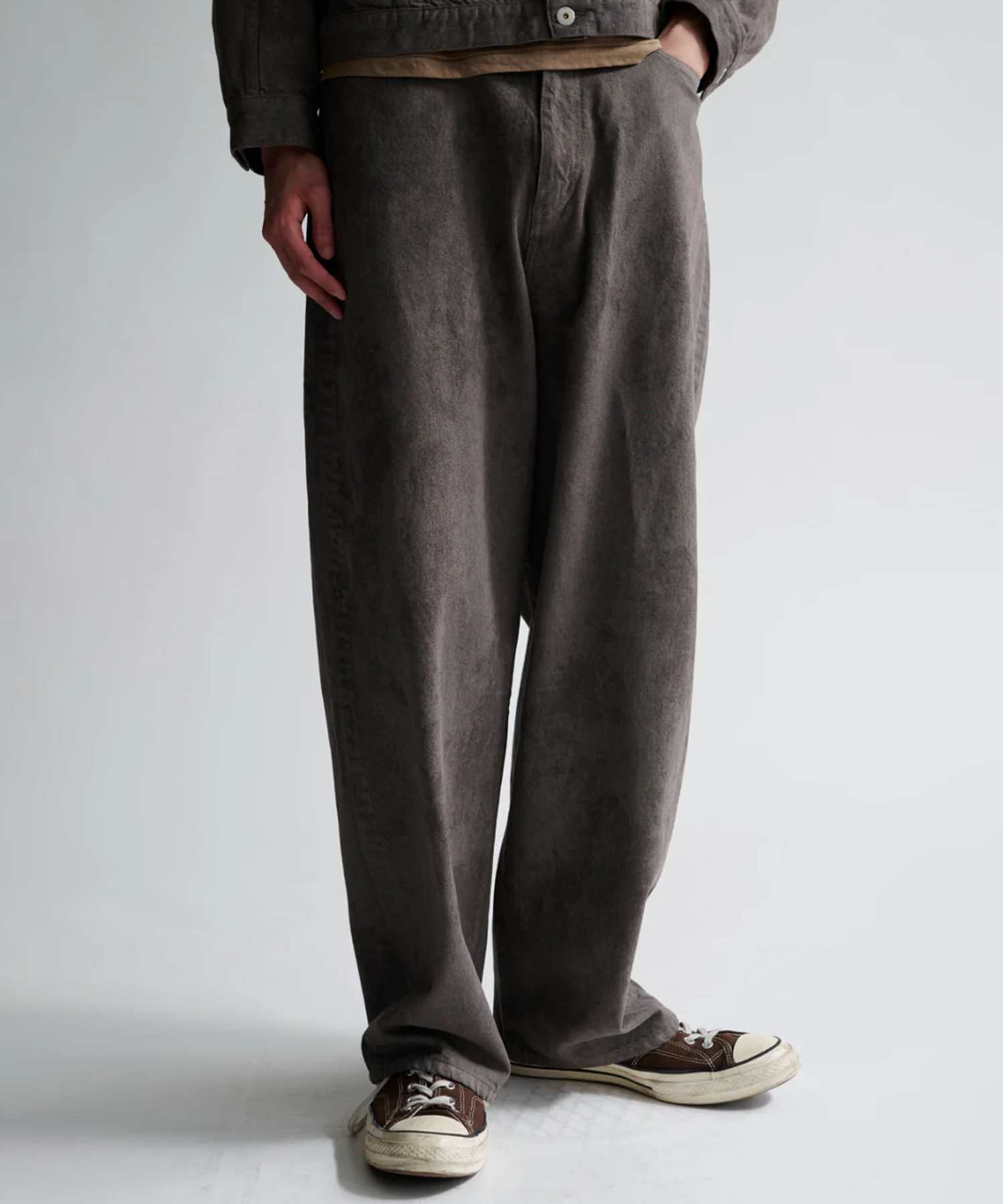 Color Denim Balloon Pants