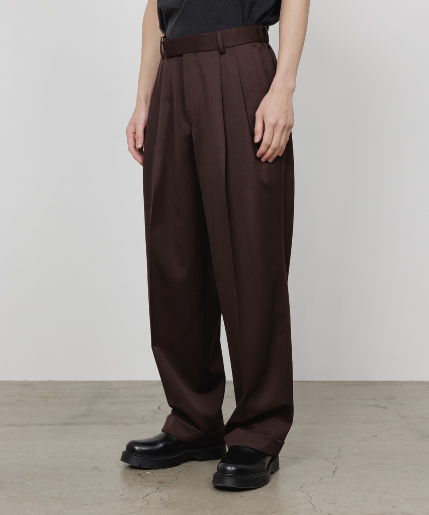 DOUBLE PLEATED EASY TROUSERS