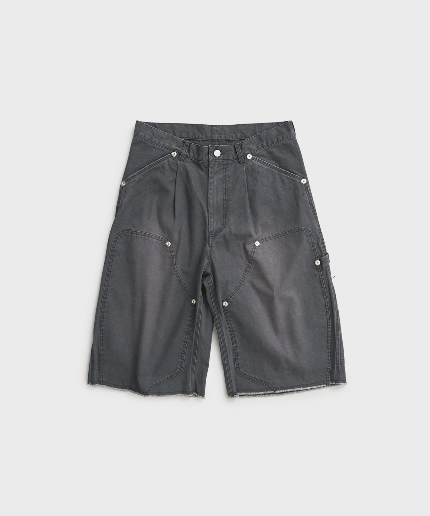 DUCK DOUBLE KNEE CURVED LEG SHORTS