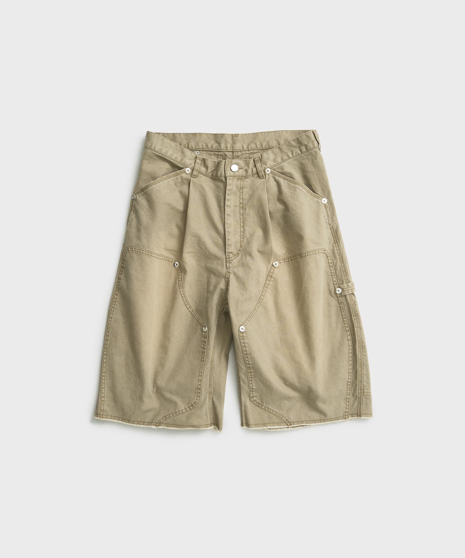 DUCK DOUBLE KNEE CURVED LEG SHORTS