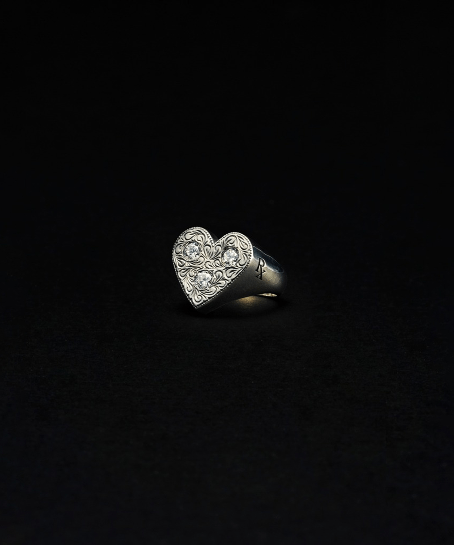 Engraved Heart Ring