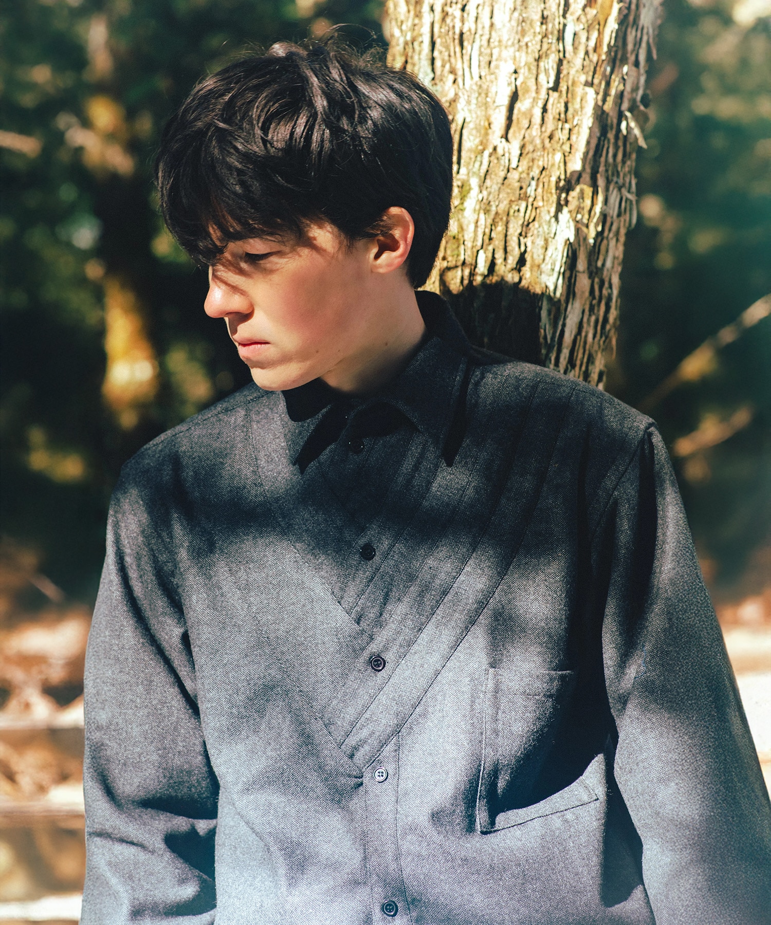 LAYERED COLLAR SHIRT
