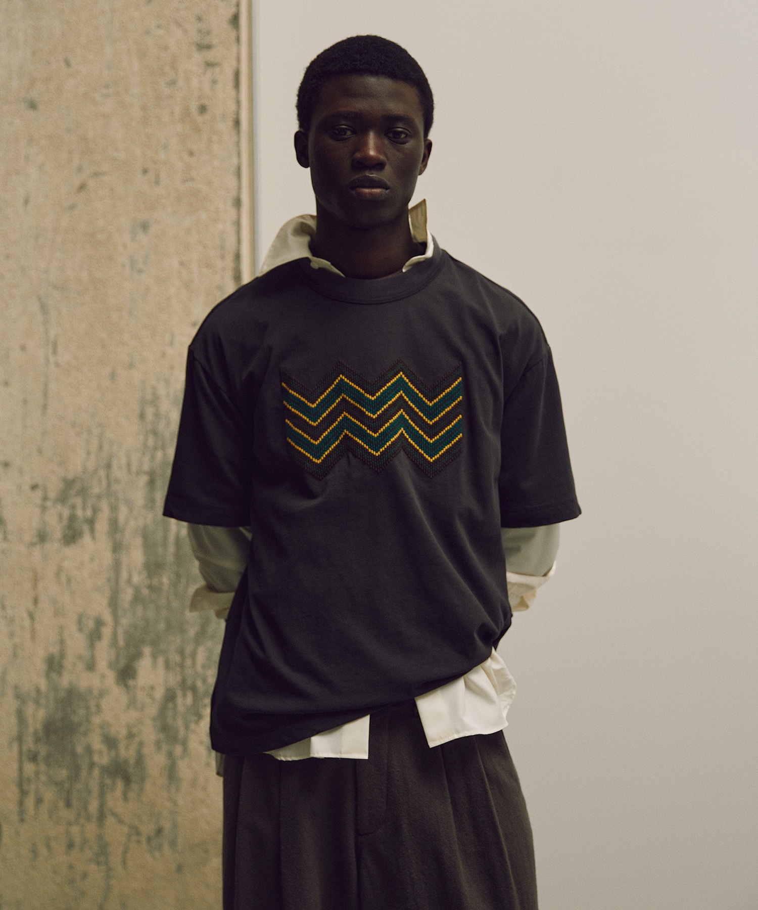 Beads Embroidery Short Sleeve T-shirt