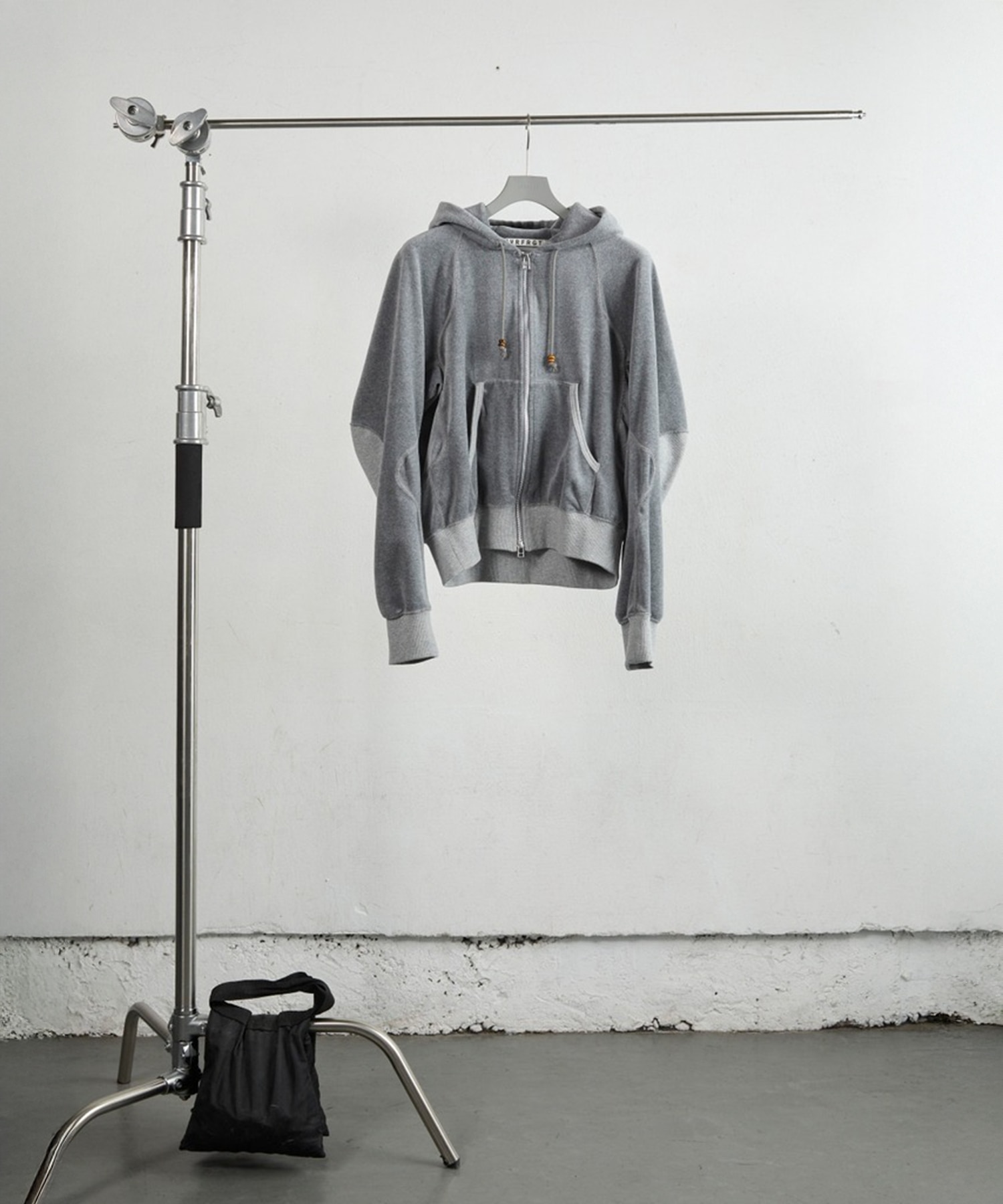 VELOUR ZIP UP HOODIE